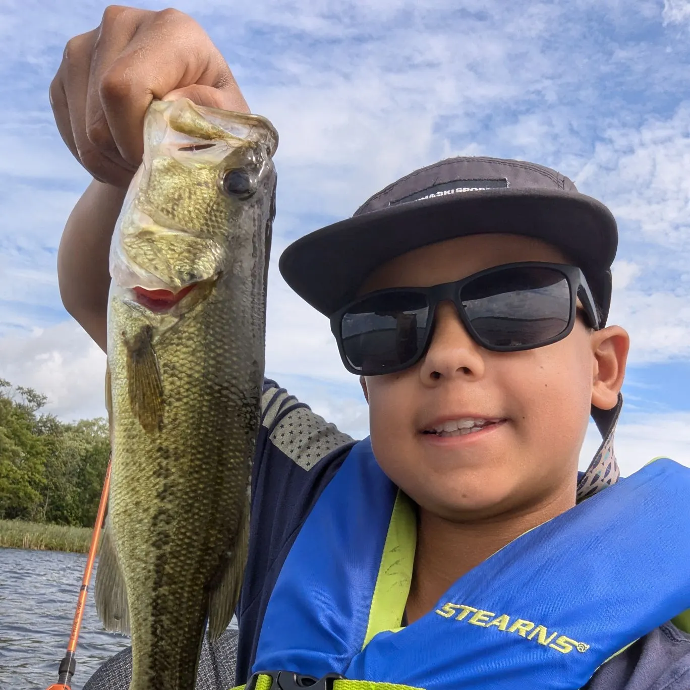 Largemouth bass caught on Fishbrain