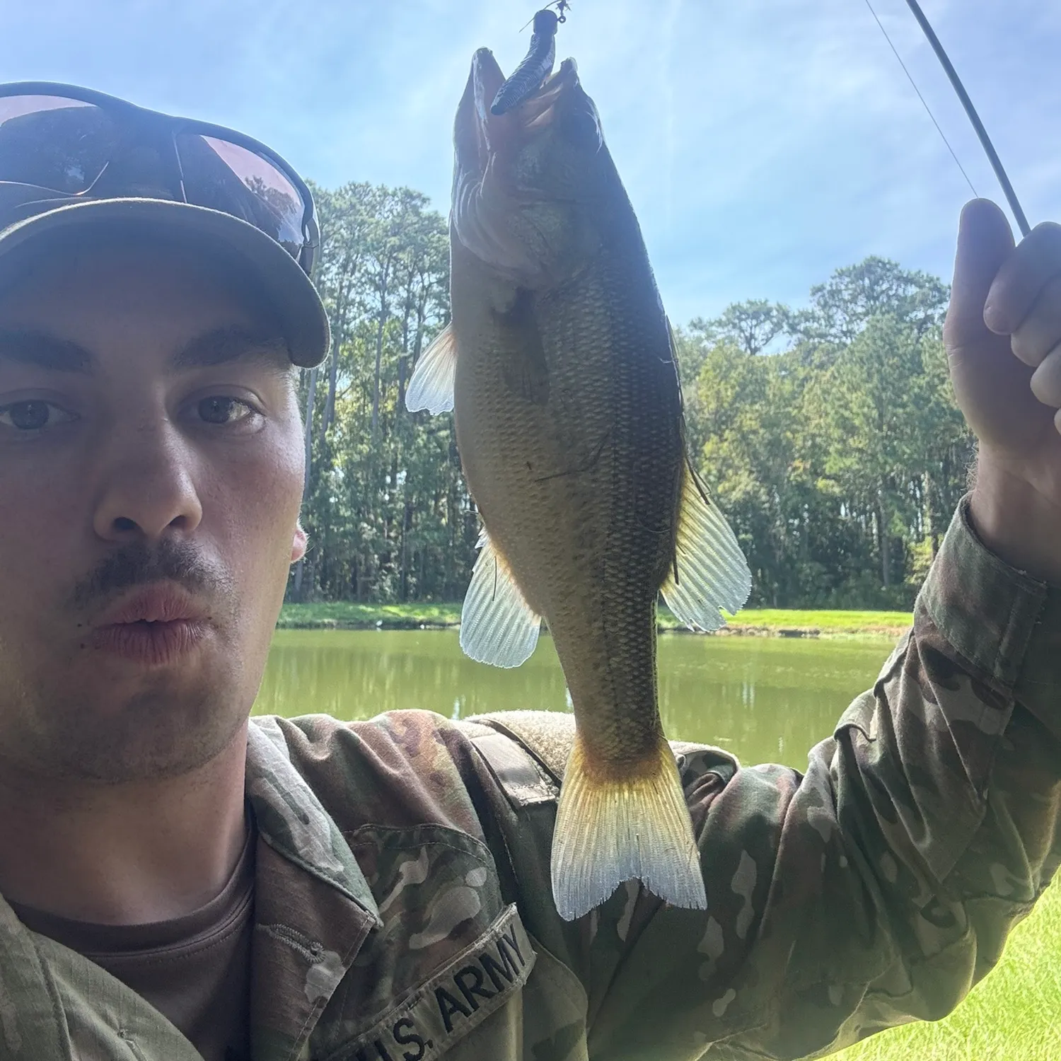 Largemouth bass caught on Fishbrain