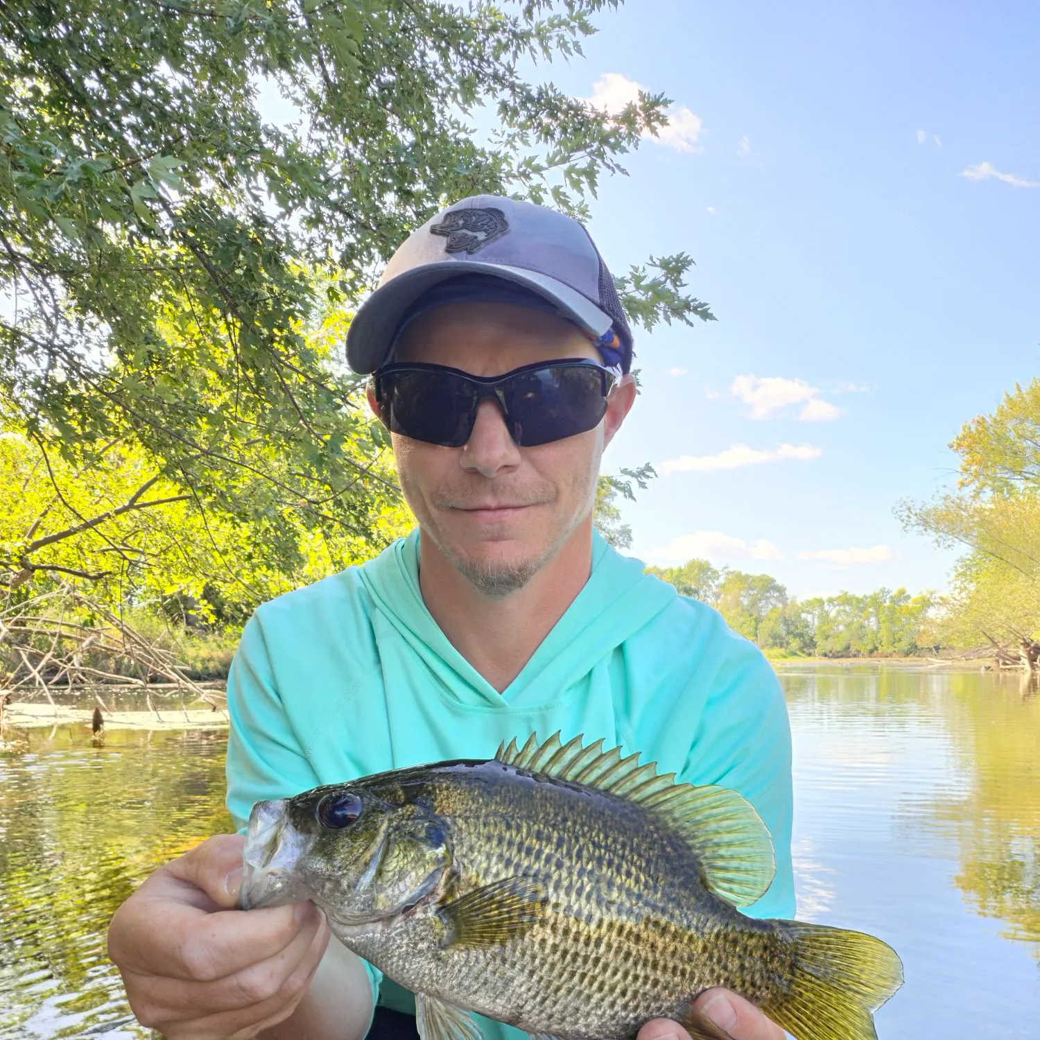 Rock bass caught on Fishbrain