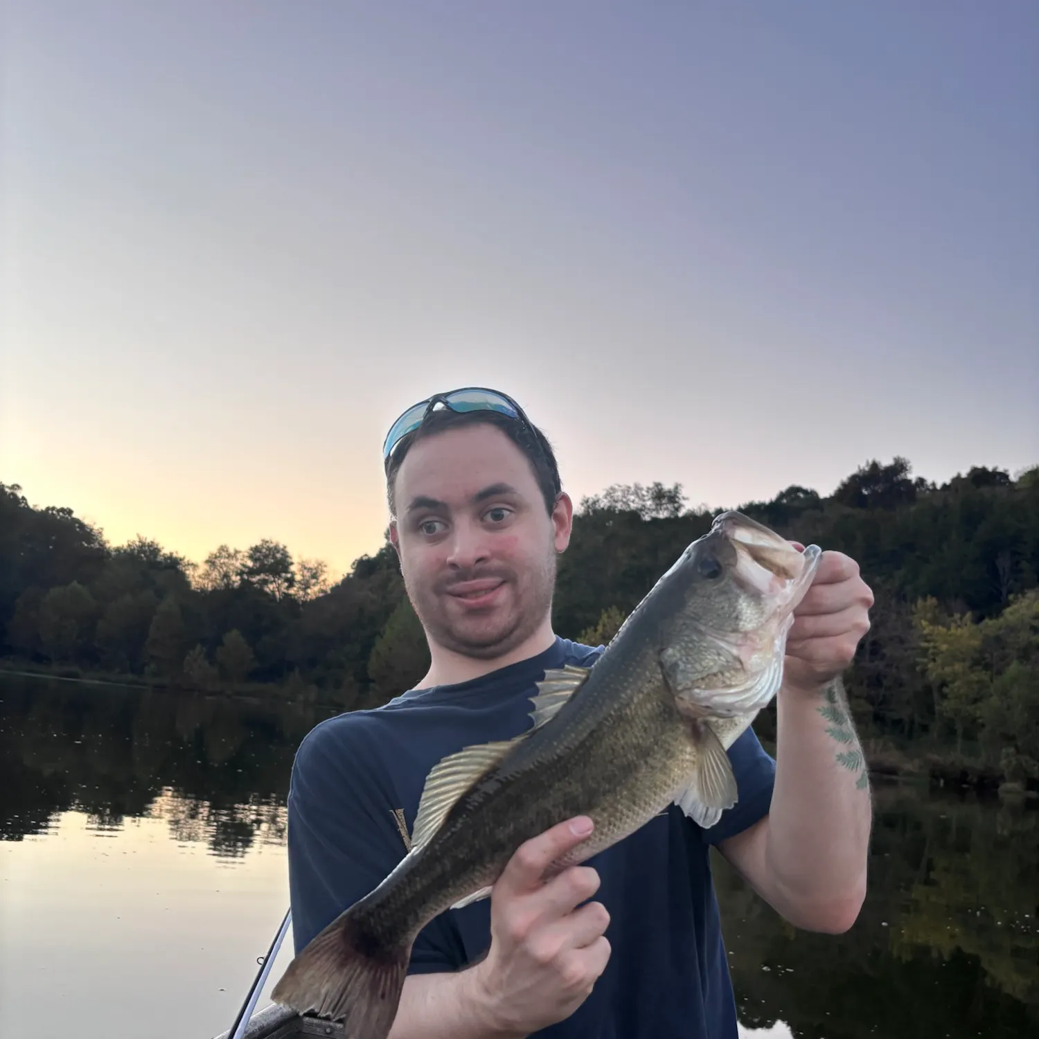 Largemouth bass caught on Fishbrain