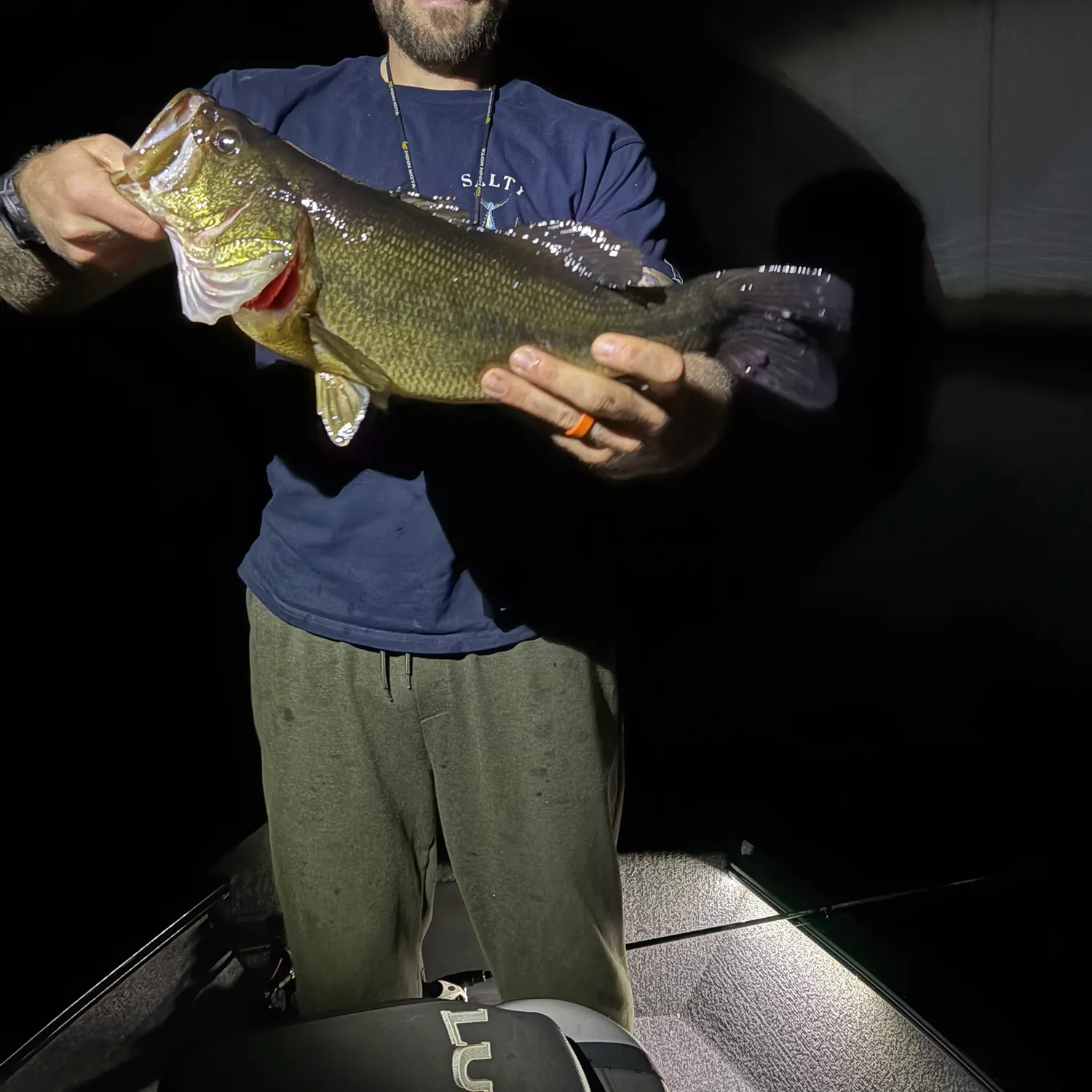 Largemouth bass caught on Fishbrain