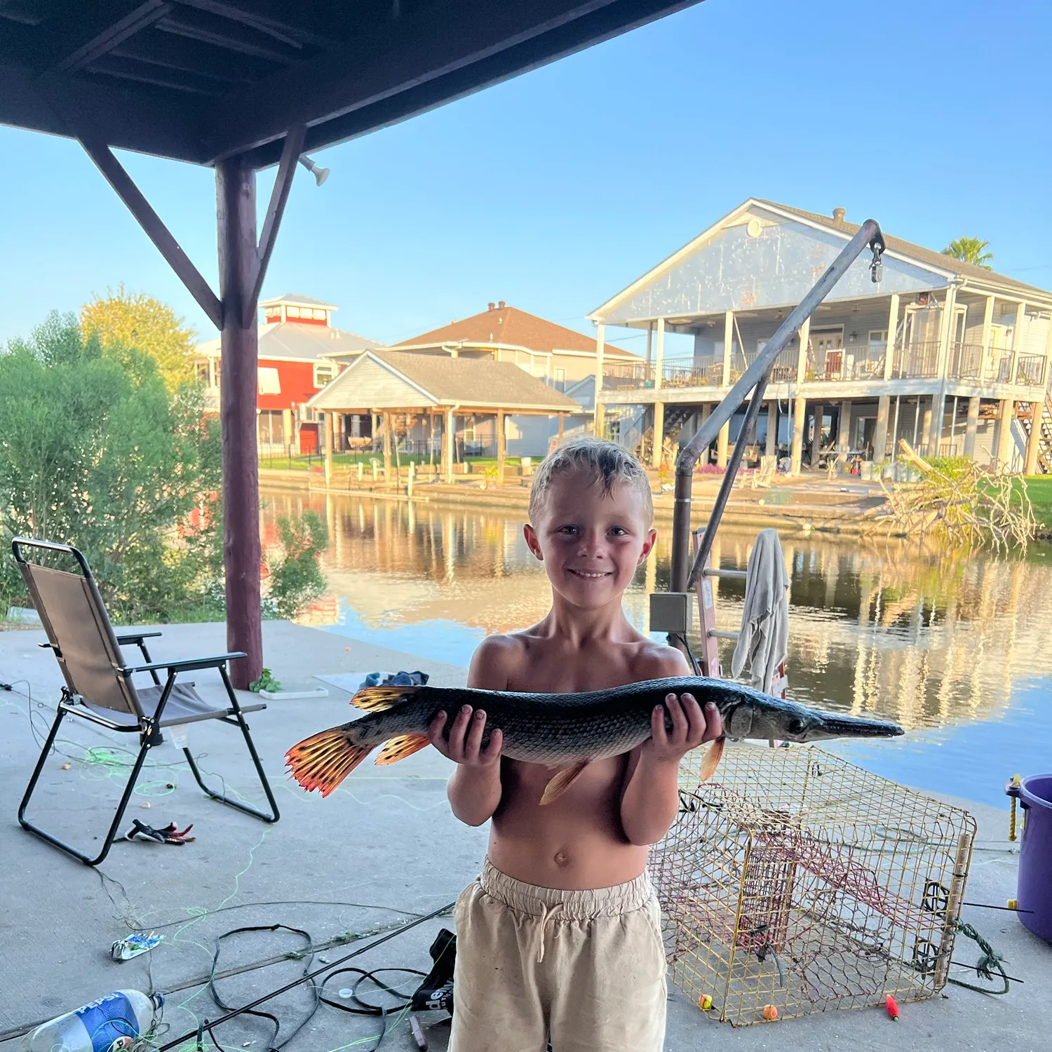Longnose gar caught on Fishbrain