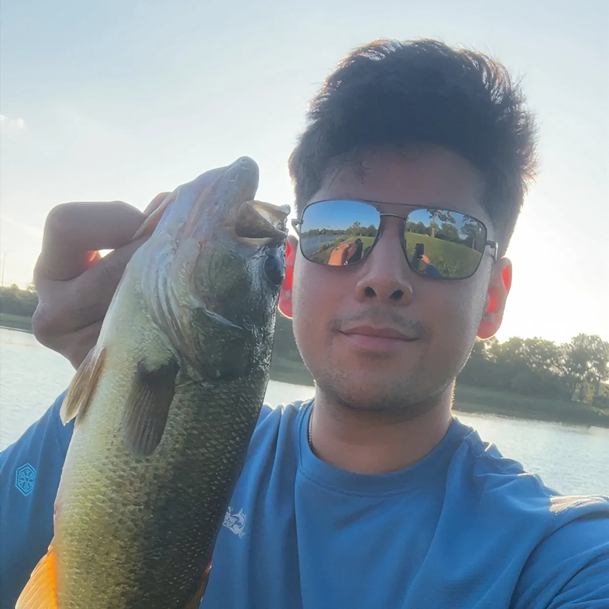 Largemouth bass caught on Fishbrain