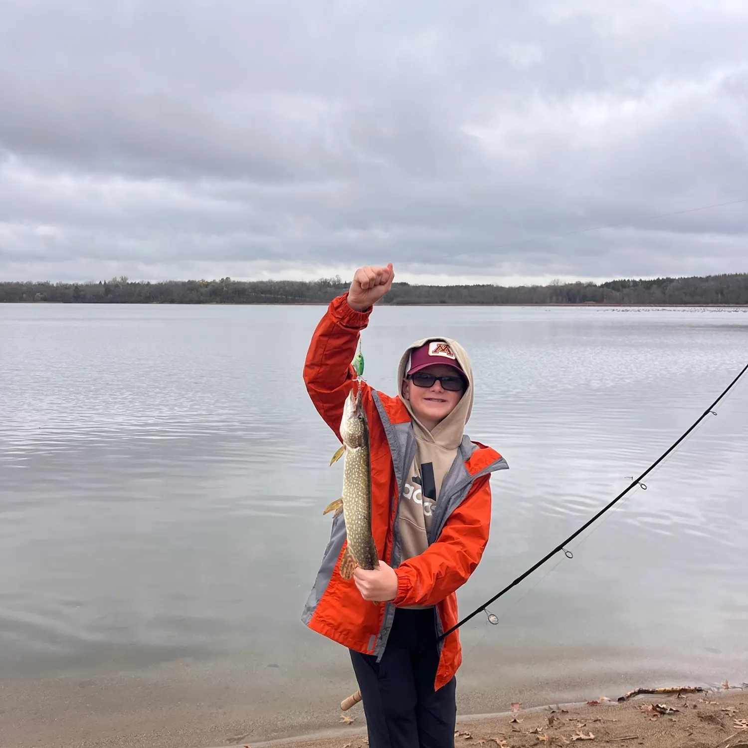 Northern pike caught on Fishbrain