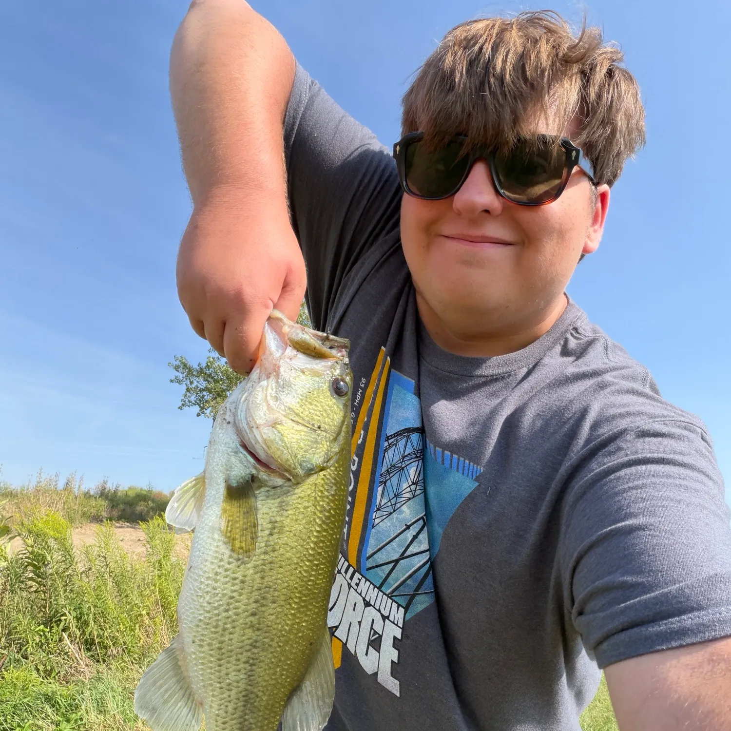 Largemouth bass caught on Fishbrain