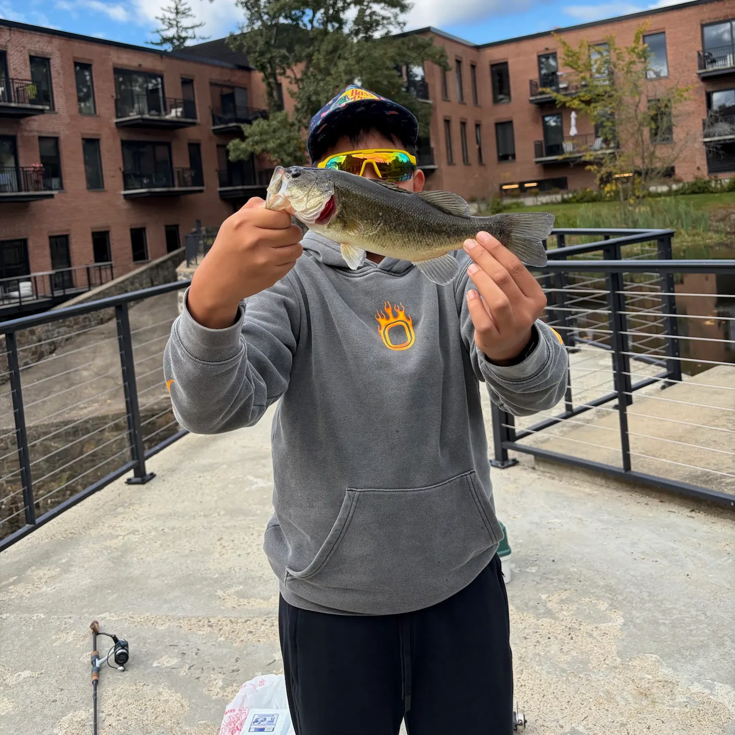 Largemouth bass caught on Fishbrain
