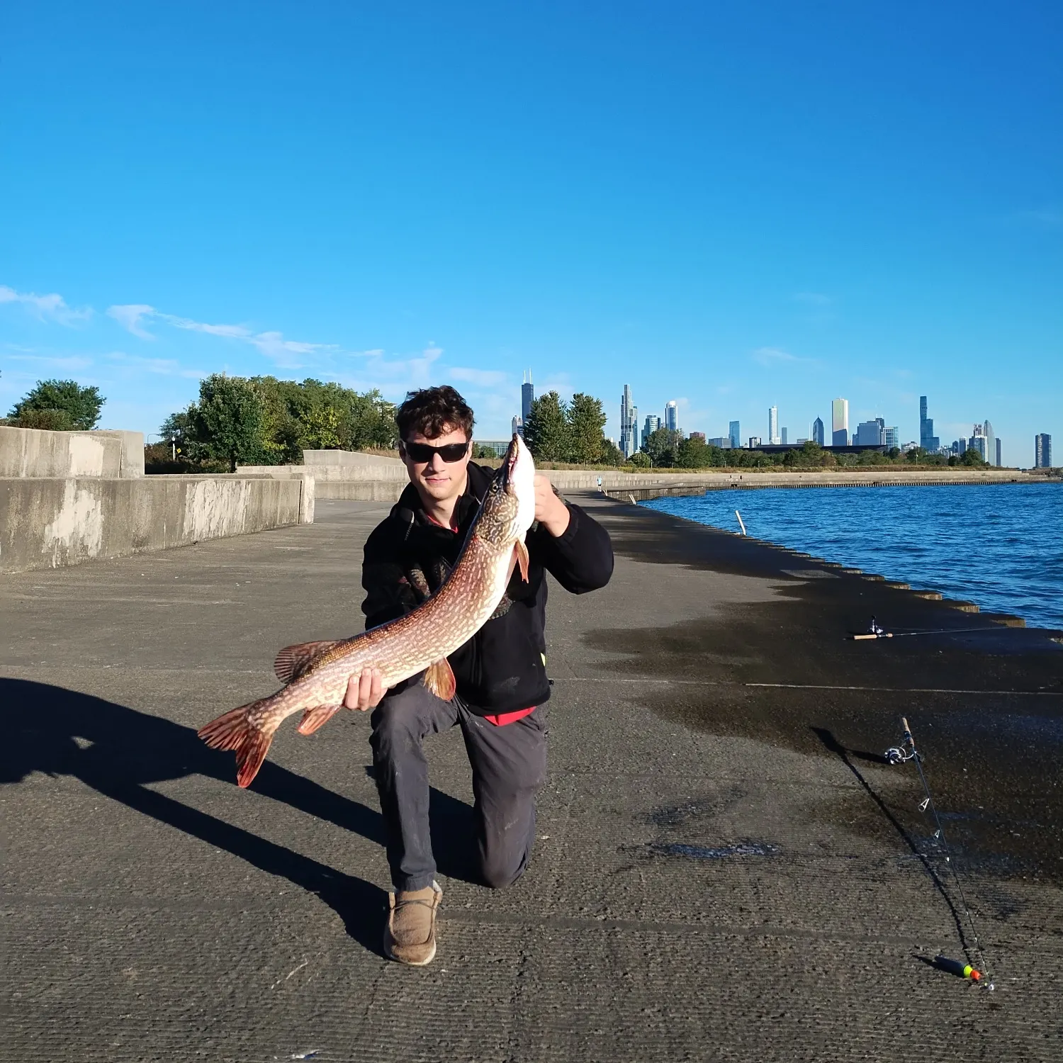 Northern pike caught on Fishbrain