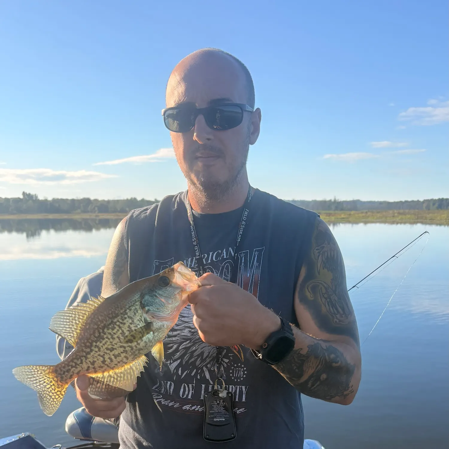 Black crappie caught on Fishbrain