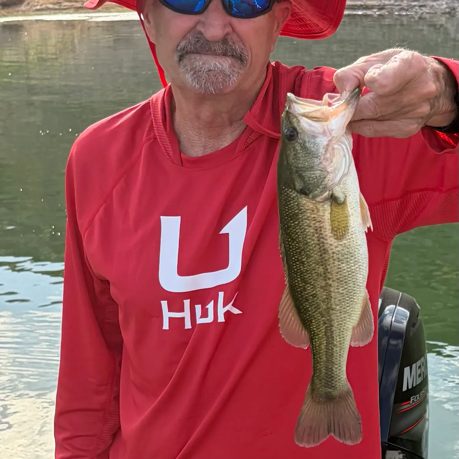Largemouth bass caught on Fishbrain