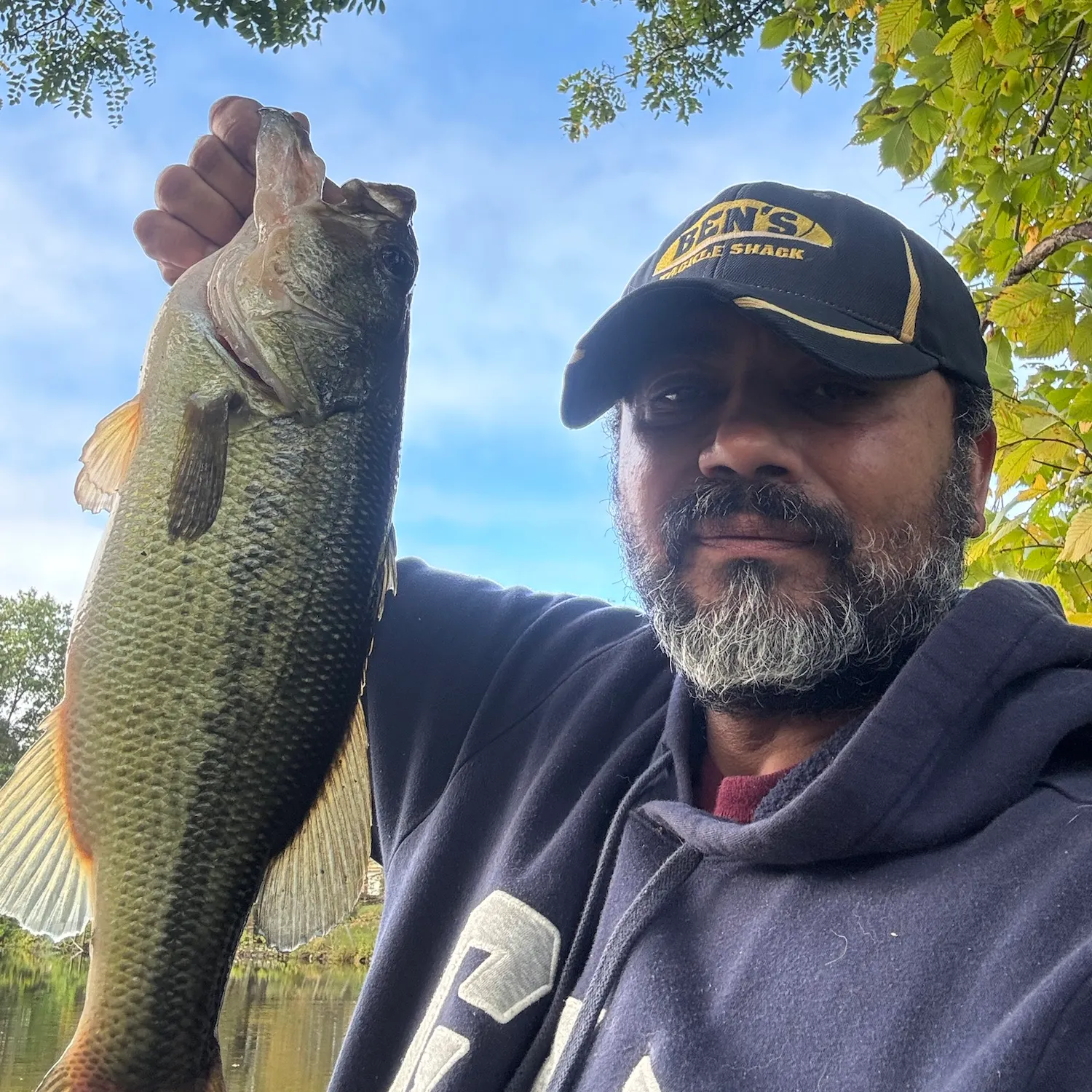 Largemouth bass caught on Fishbrain