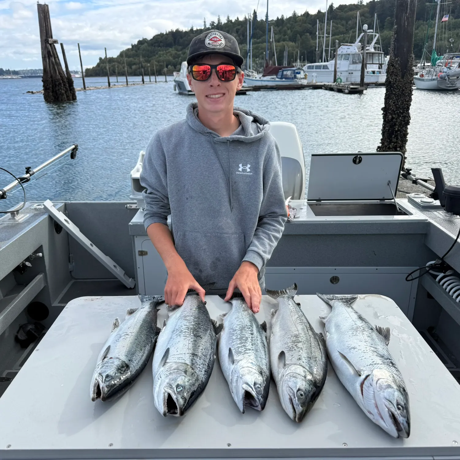 Coho salmon caught on Fishbrain