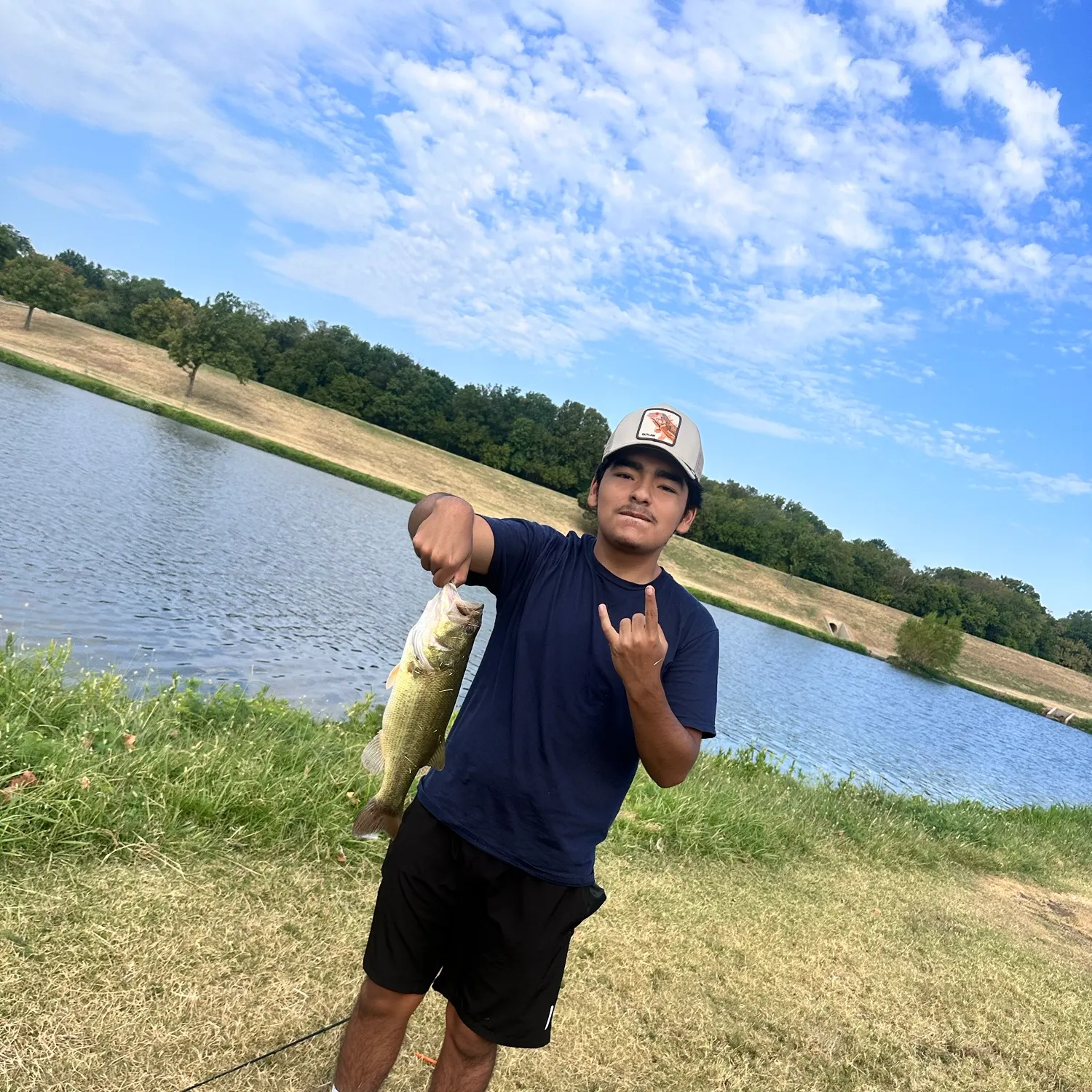 Largemouth bass caught on Fishbrain
