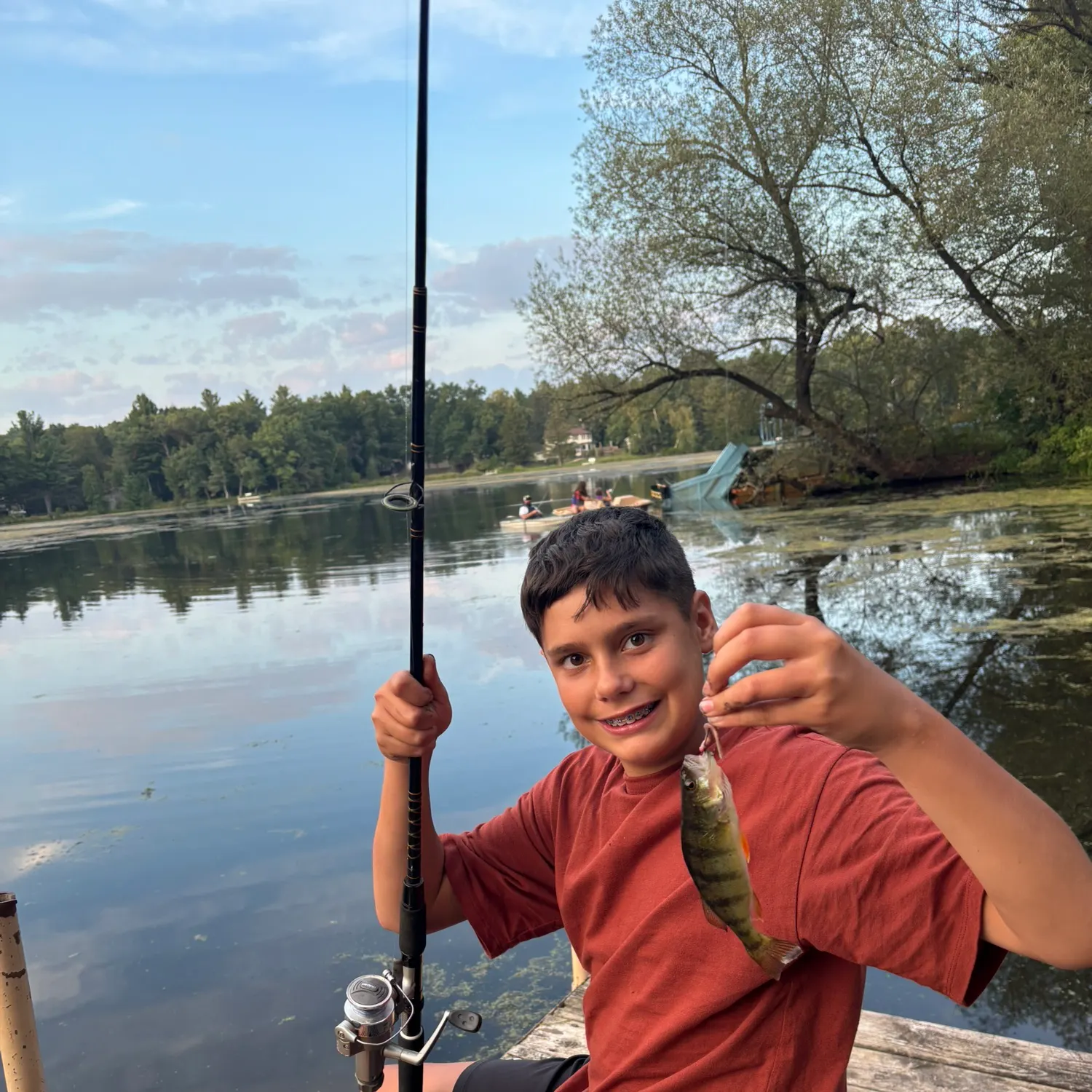 Yellow perch caught on Fishbrain