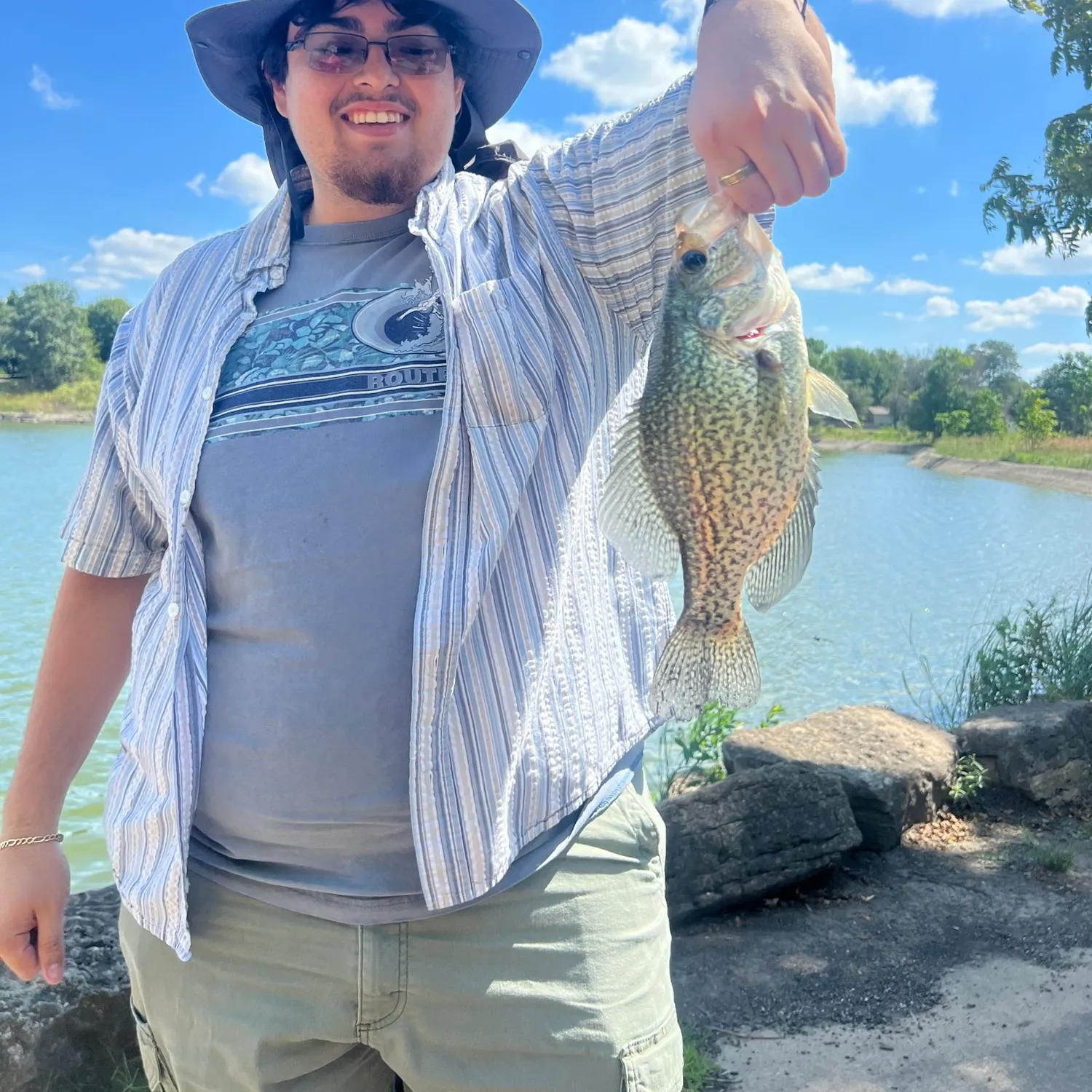 Black crappie caught on Fishbrain