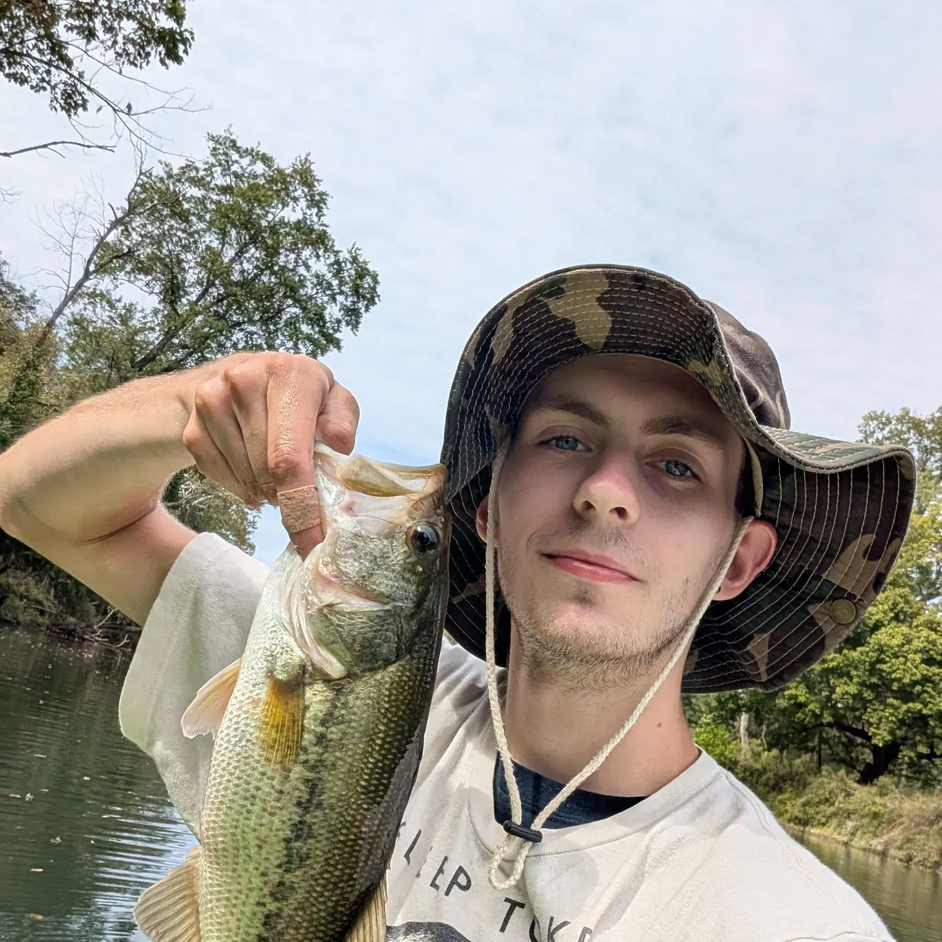 Largemouth bass caught on Fishbrain