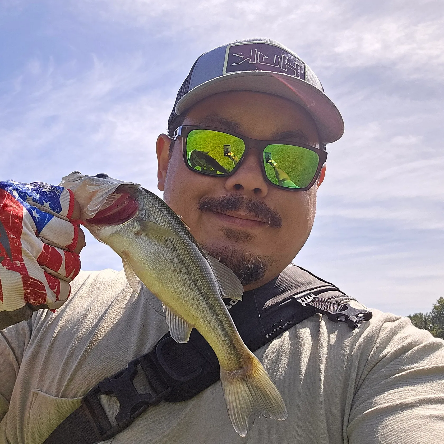 Largemouth bass caught on Fishbrain