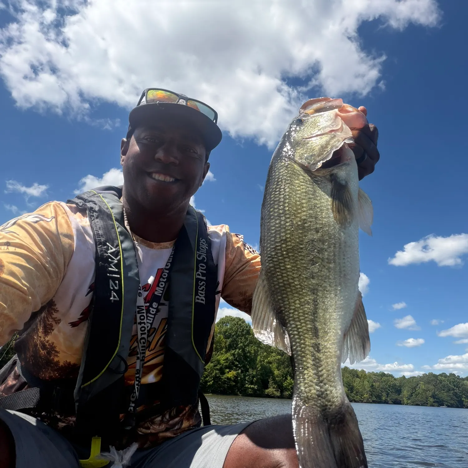 Largemouth bass caught on Fishbrain