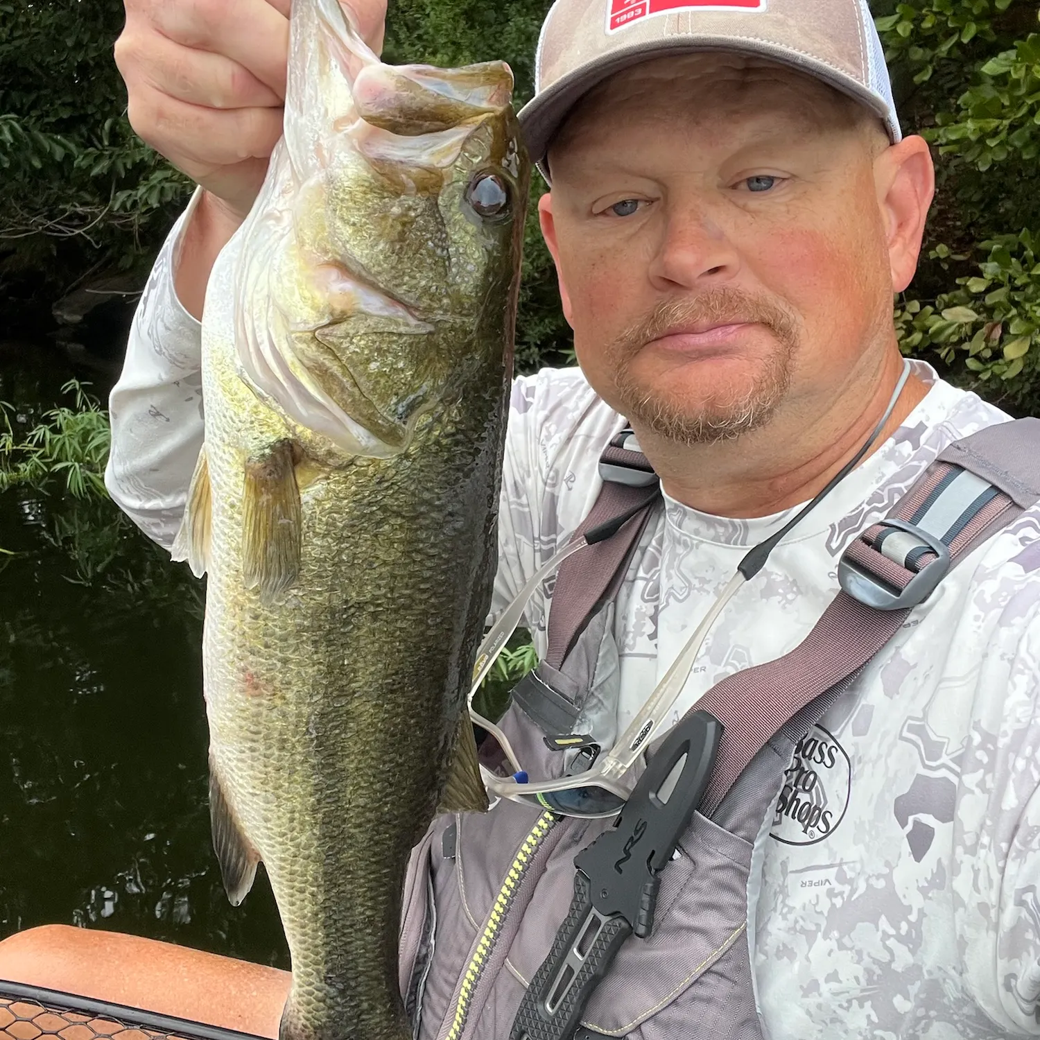 Largemouth bass caught on Fishbrain