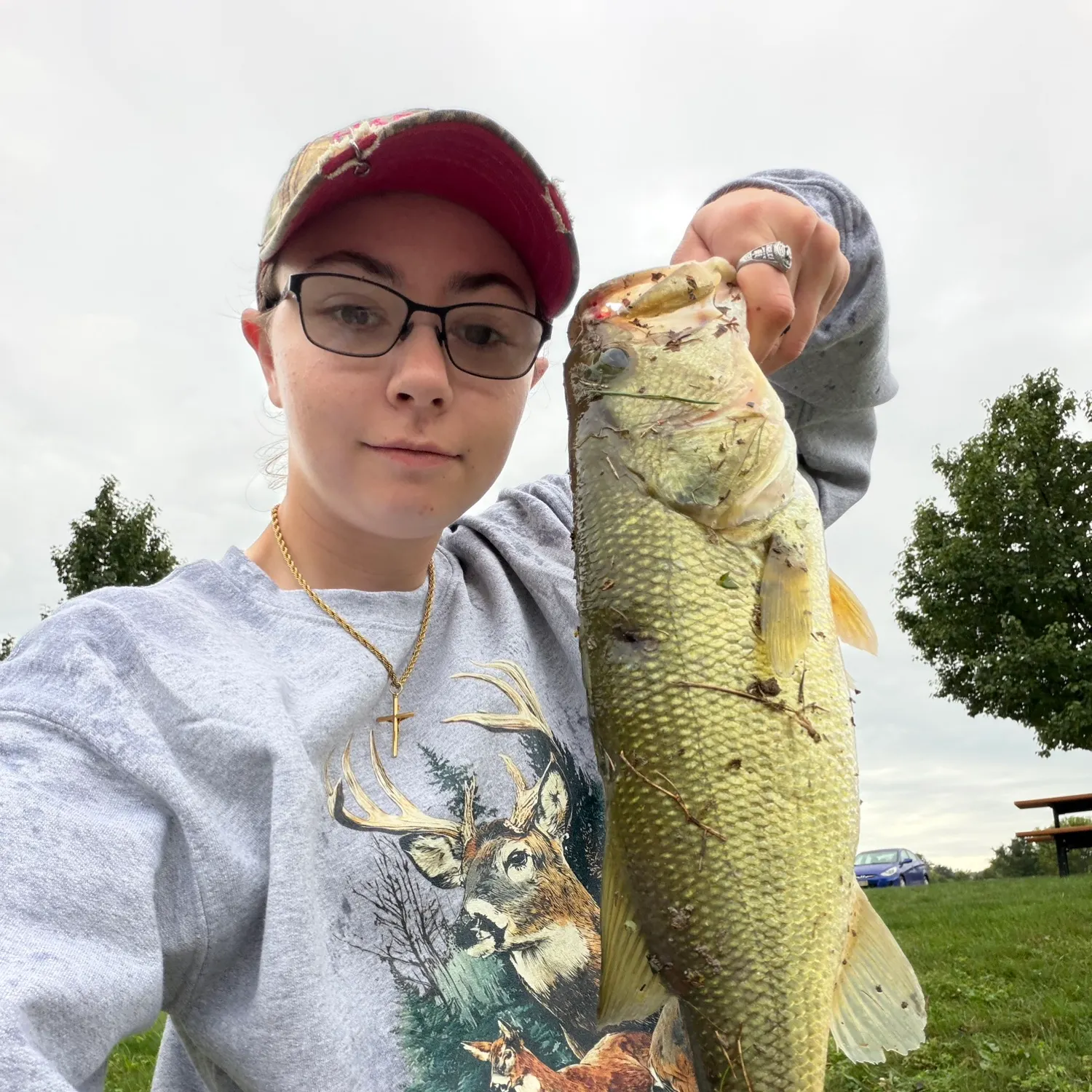 Largemouth bass caught on Fishbrain