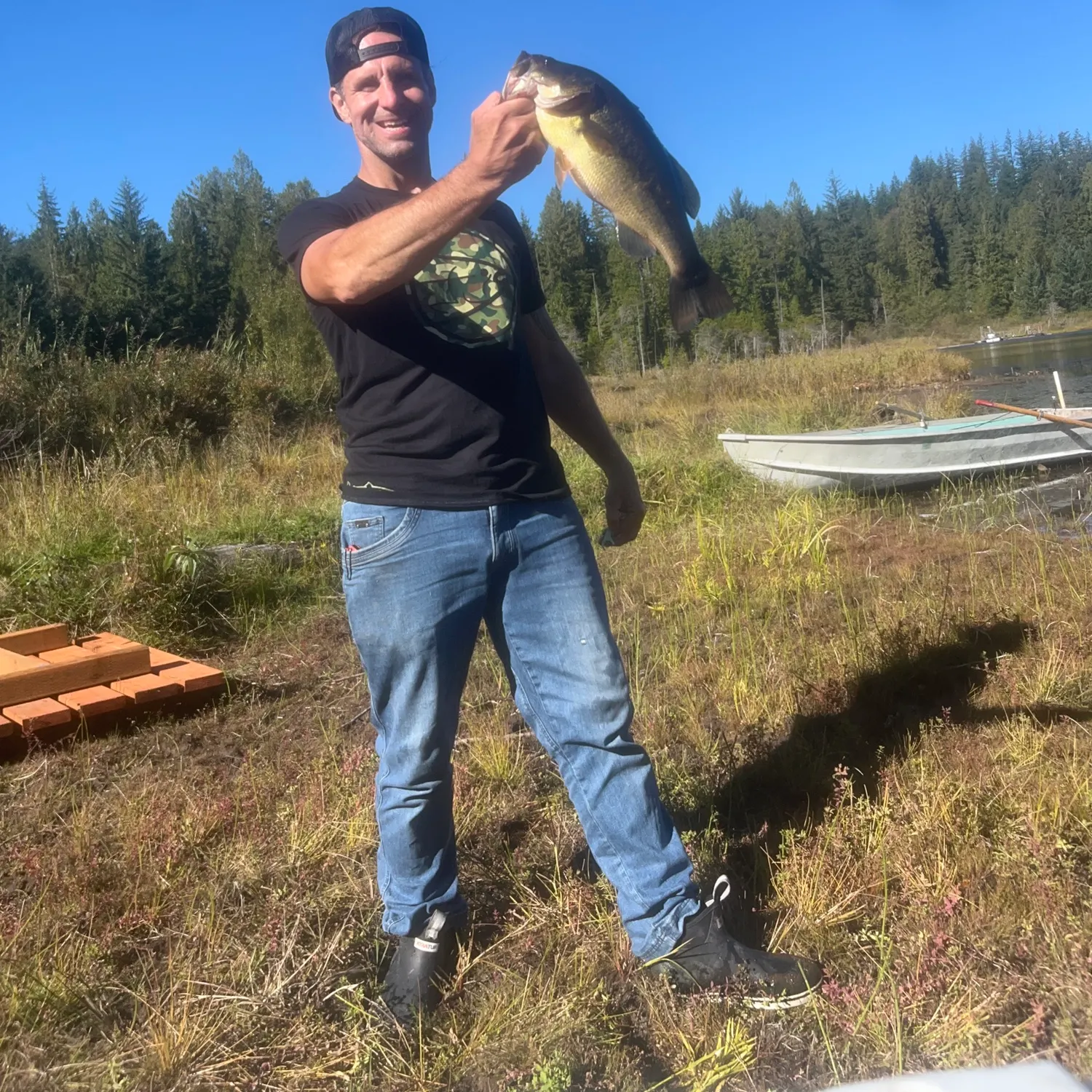 Largemouth bass caught on Fishbrain