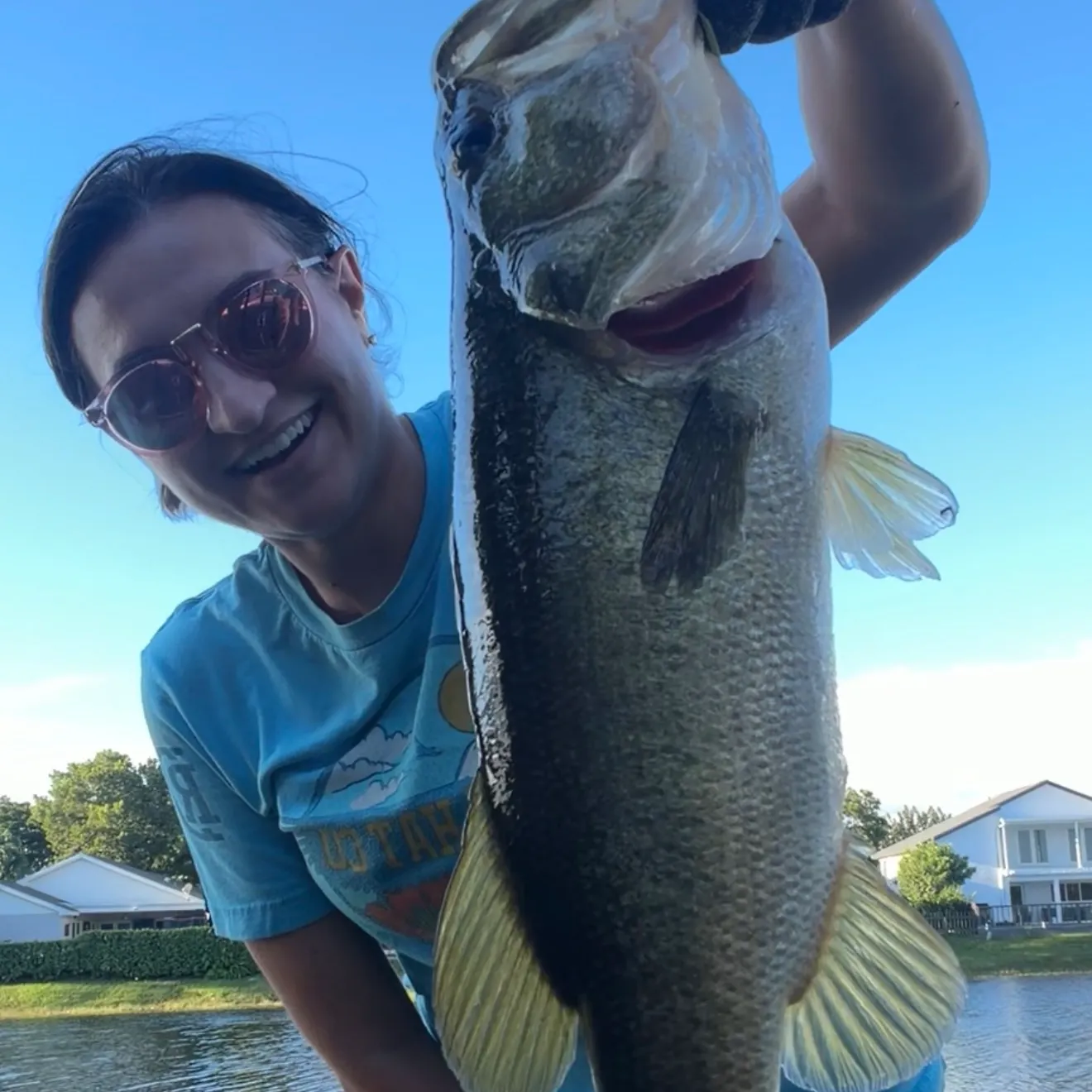 Largemouth bass caught on Fishbrain