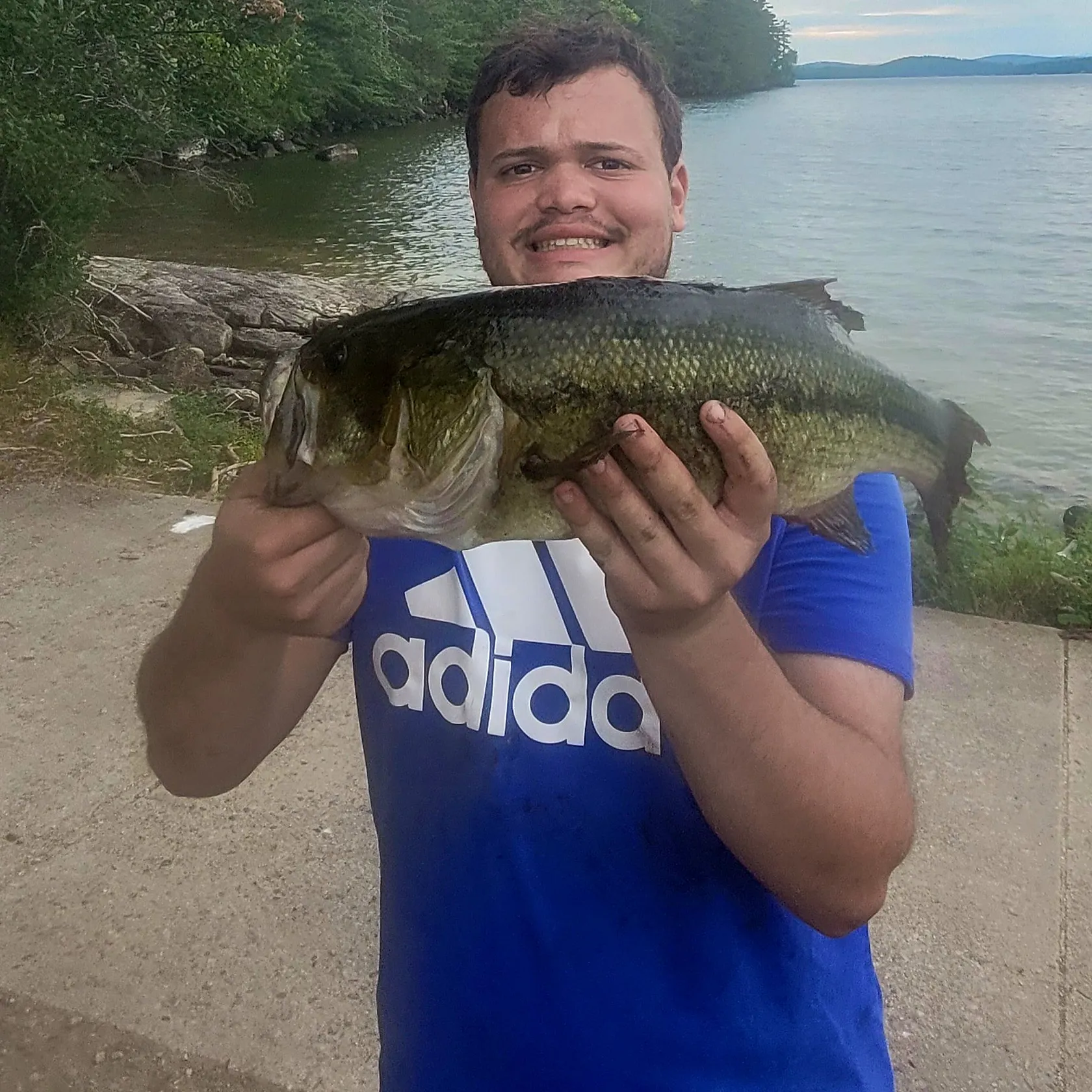 Largemouth bass caught on Fishbrain