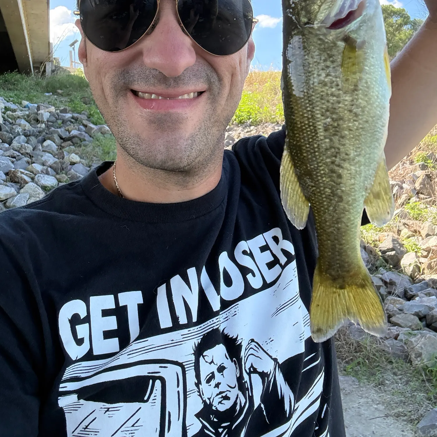 Largemouth bass caught on Fishbrain