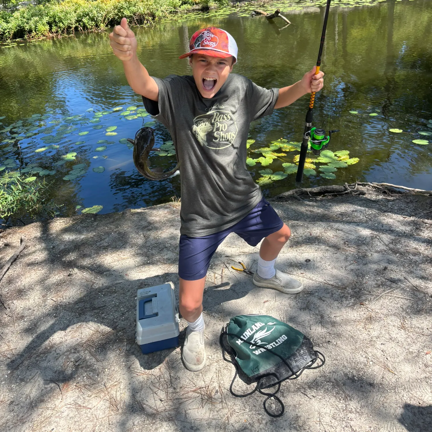 Channel catfish caught on Fishbrain