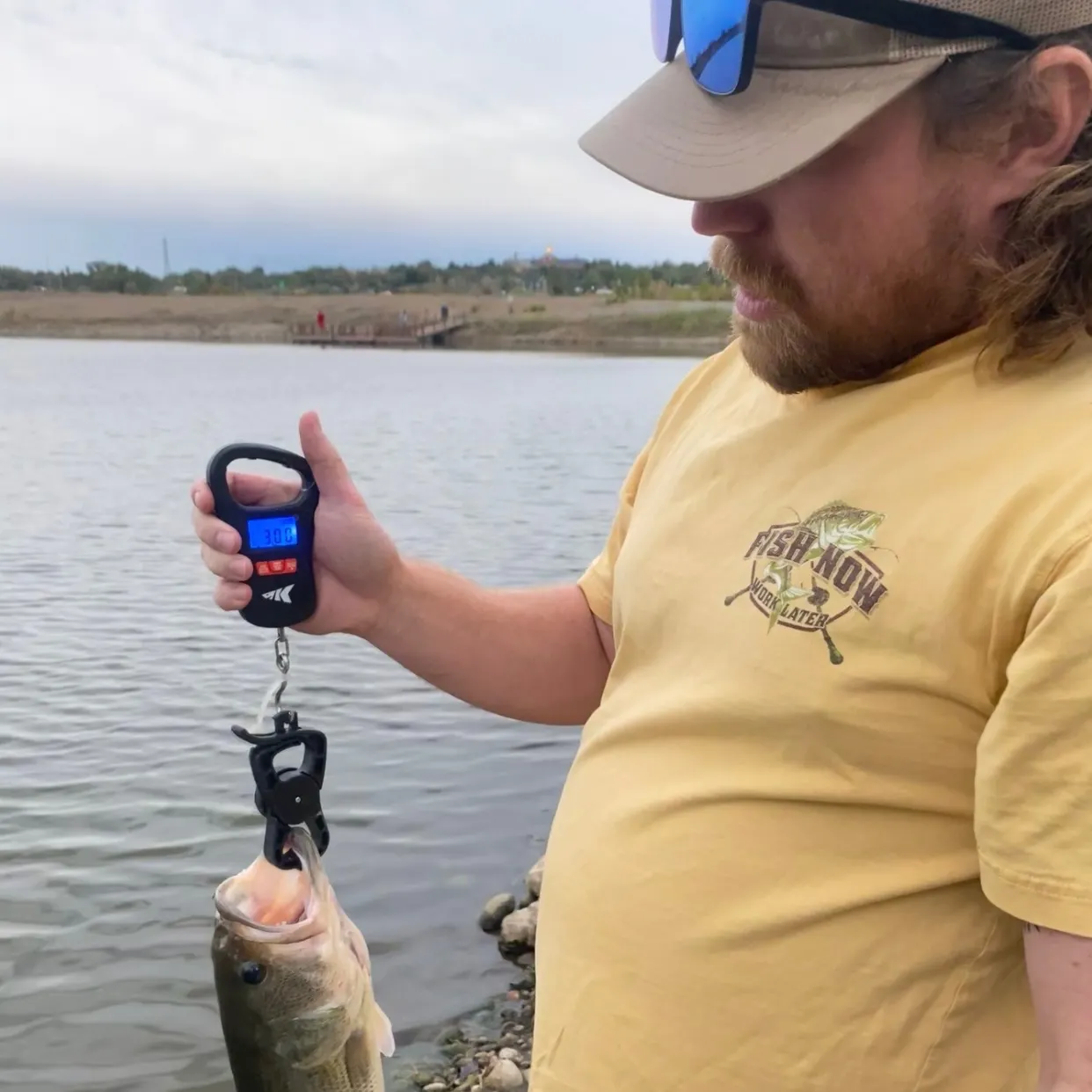 Largemouth bass caught on Fishbrain