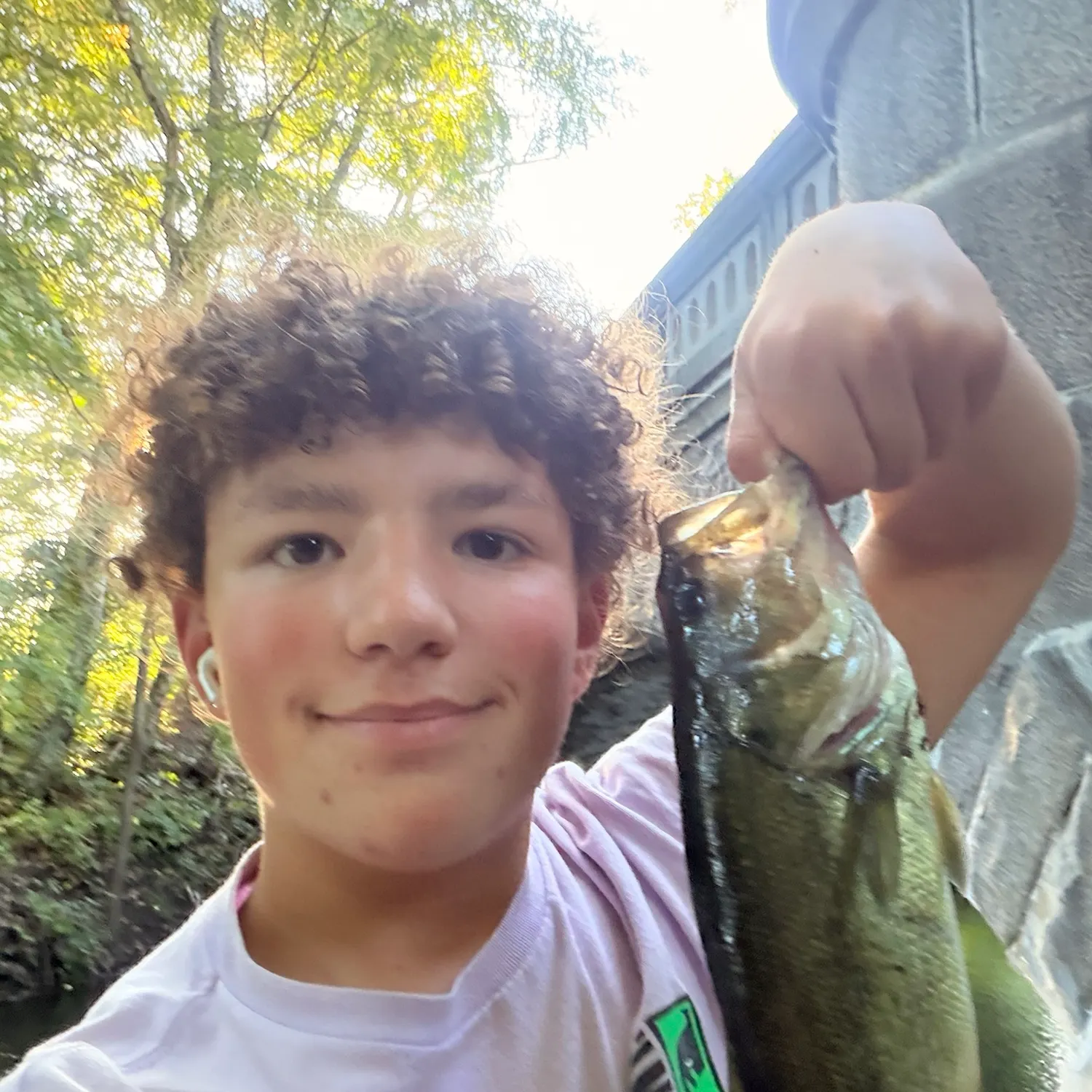 Largemouth bass caught on Fishbrain
