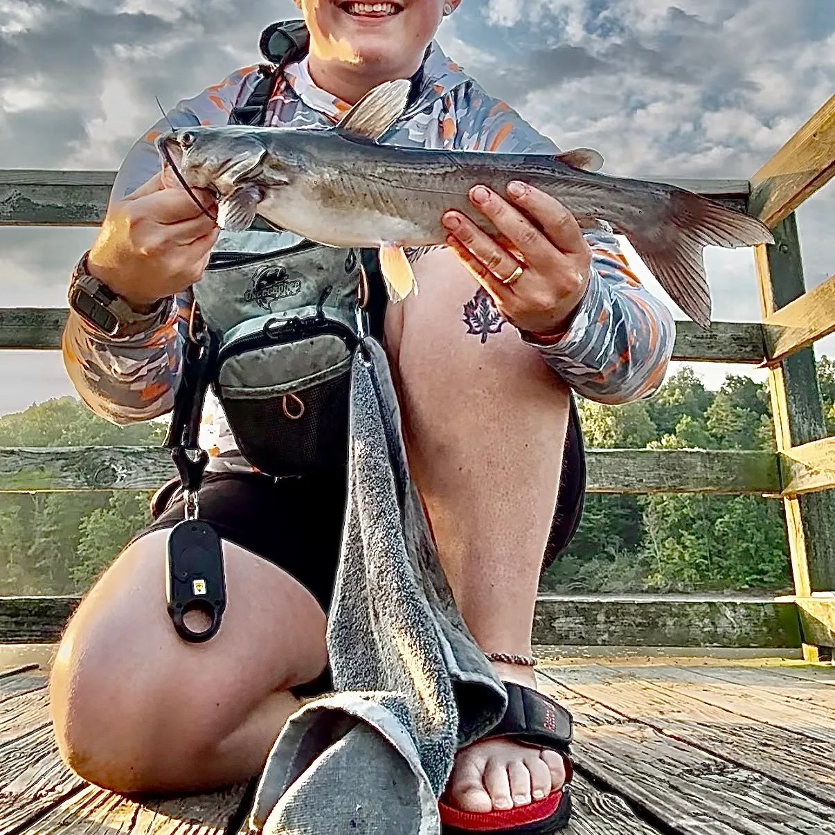 Channel catfish caught on Fishbrain