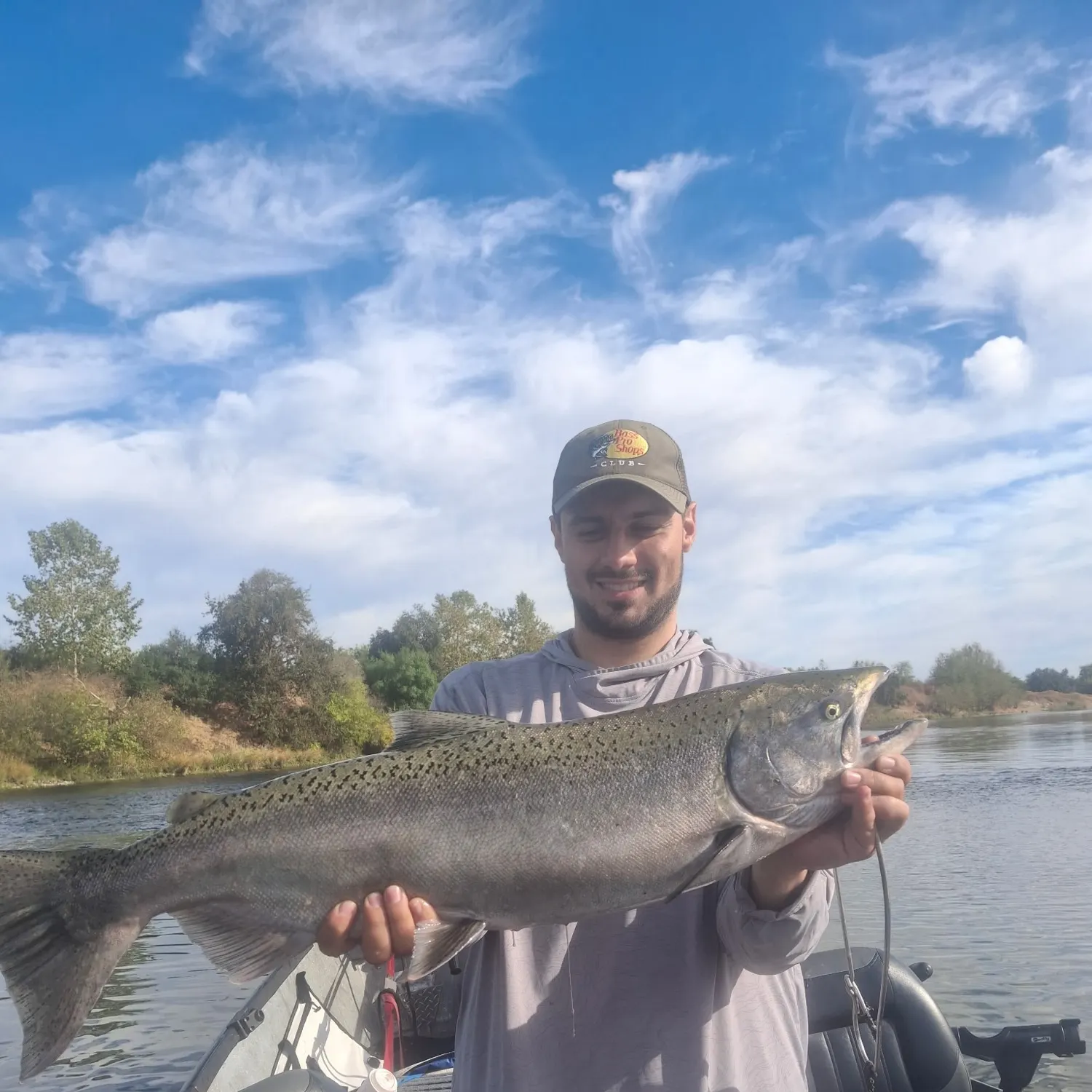 Chinook salmon caught on Fishbrain