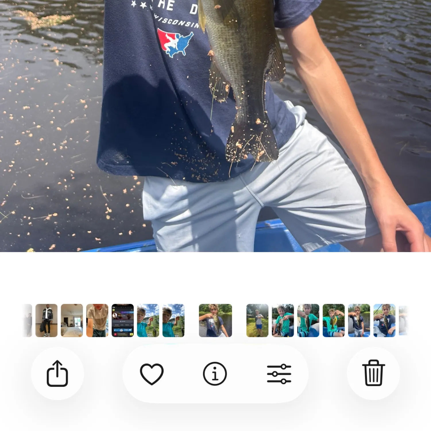 recently logged catches