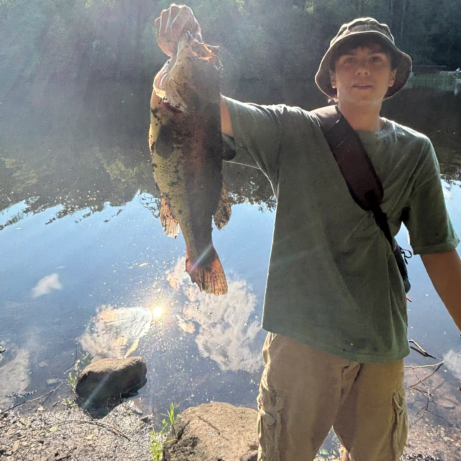 Largemouth bass caught on Fishbrain