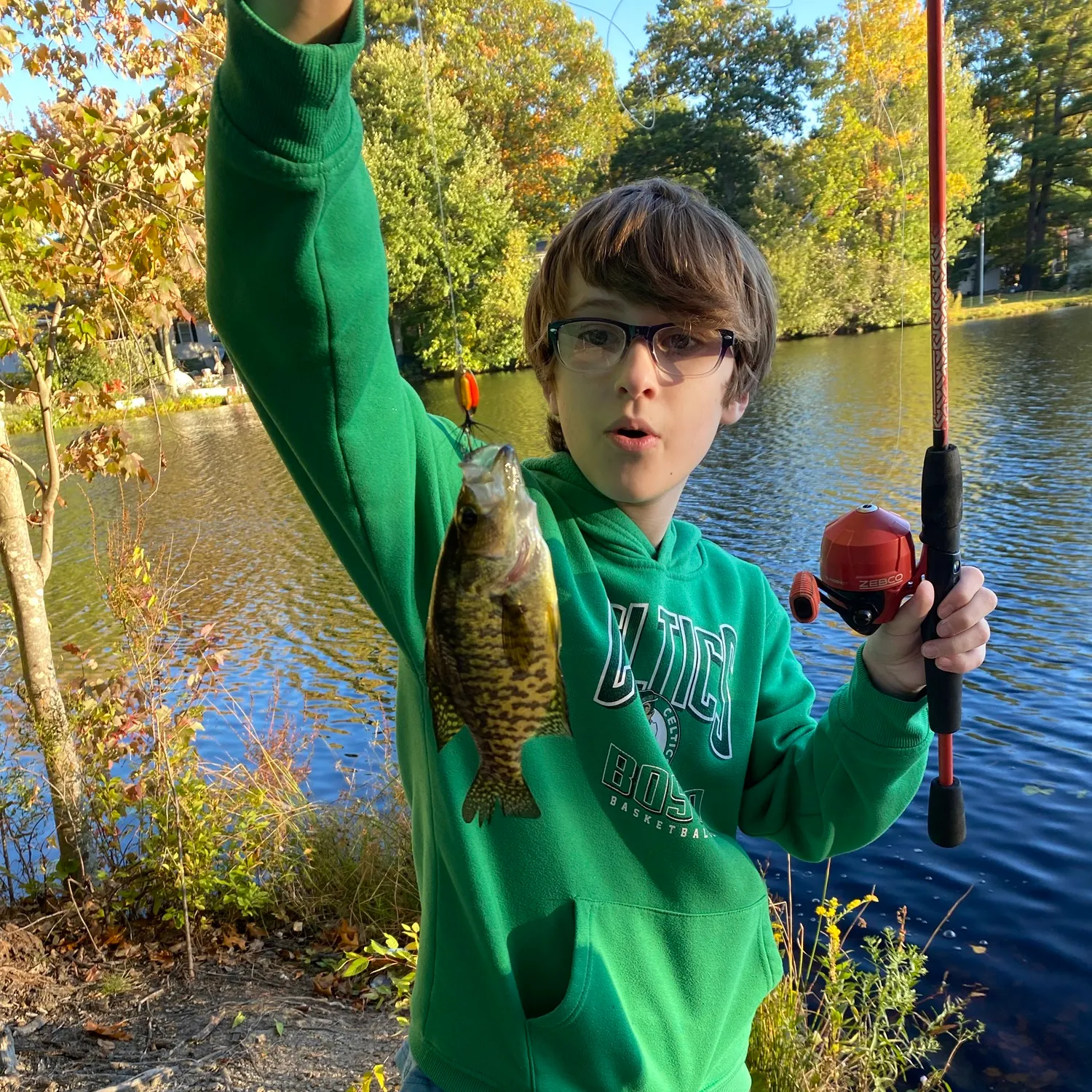 Black crappie caught on Fishbrain