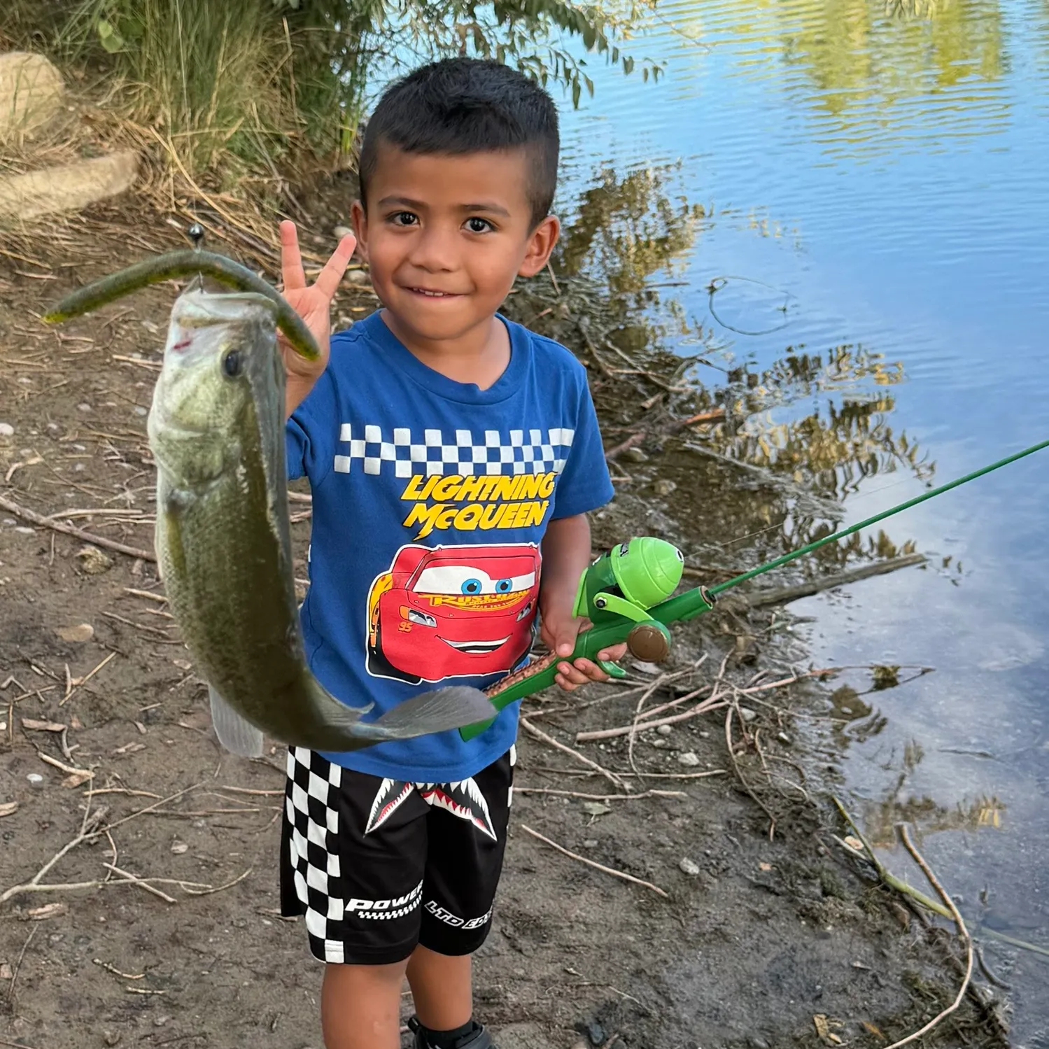 Largemouth bass caught on Fishbrain
