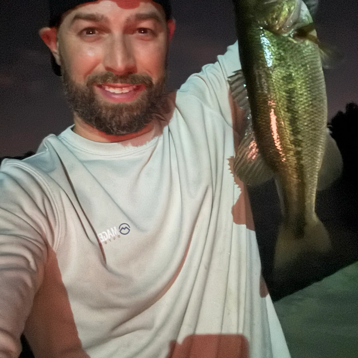 Largemouth bass caught on Fishbrain