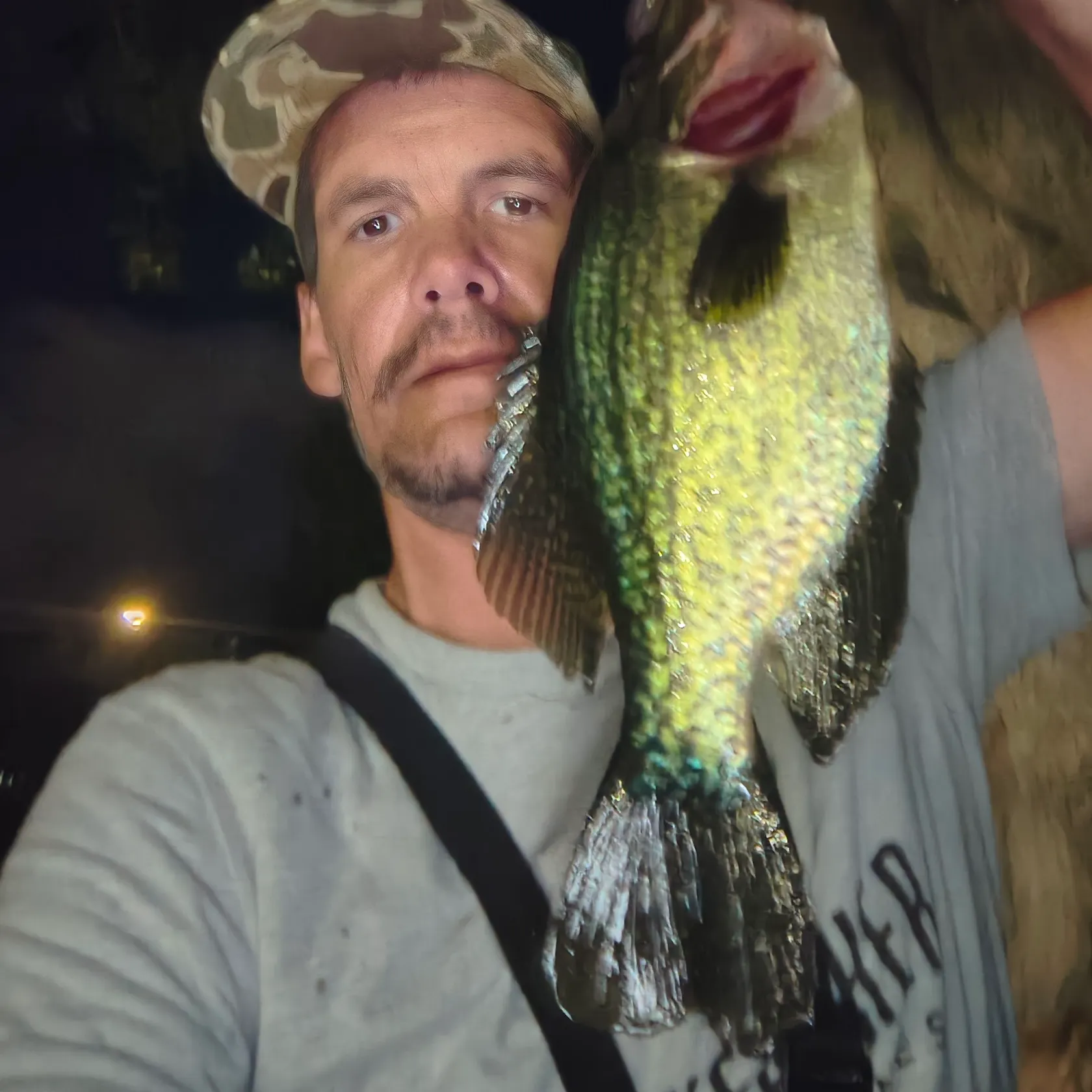 Black crappie caught on Fishbrain