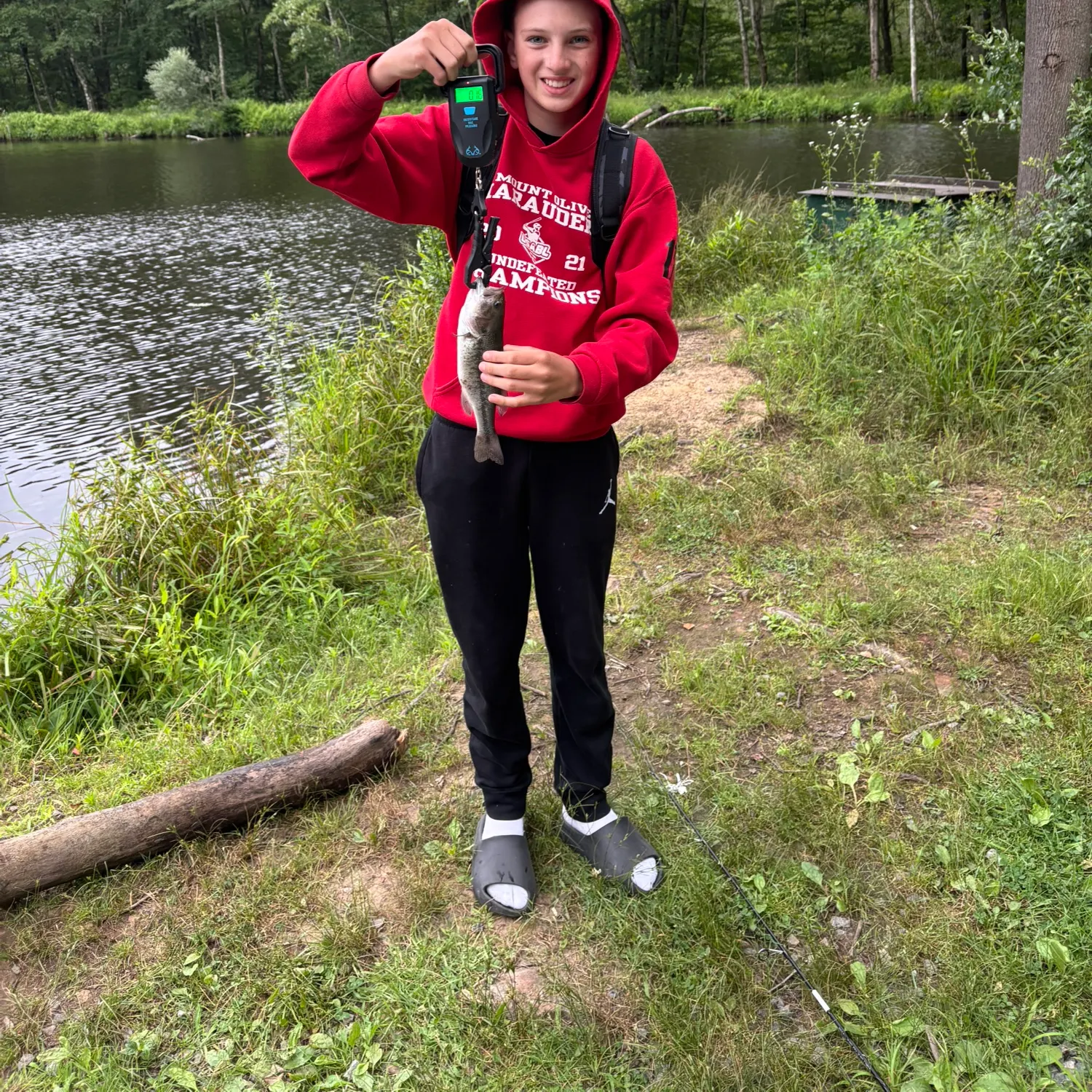 Largemouth bass caught on Fishbrain