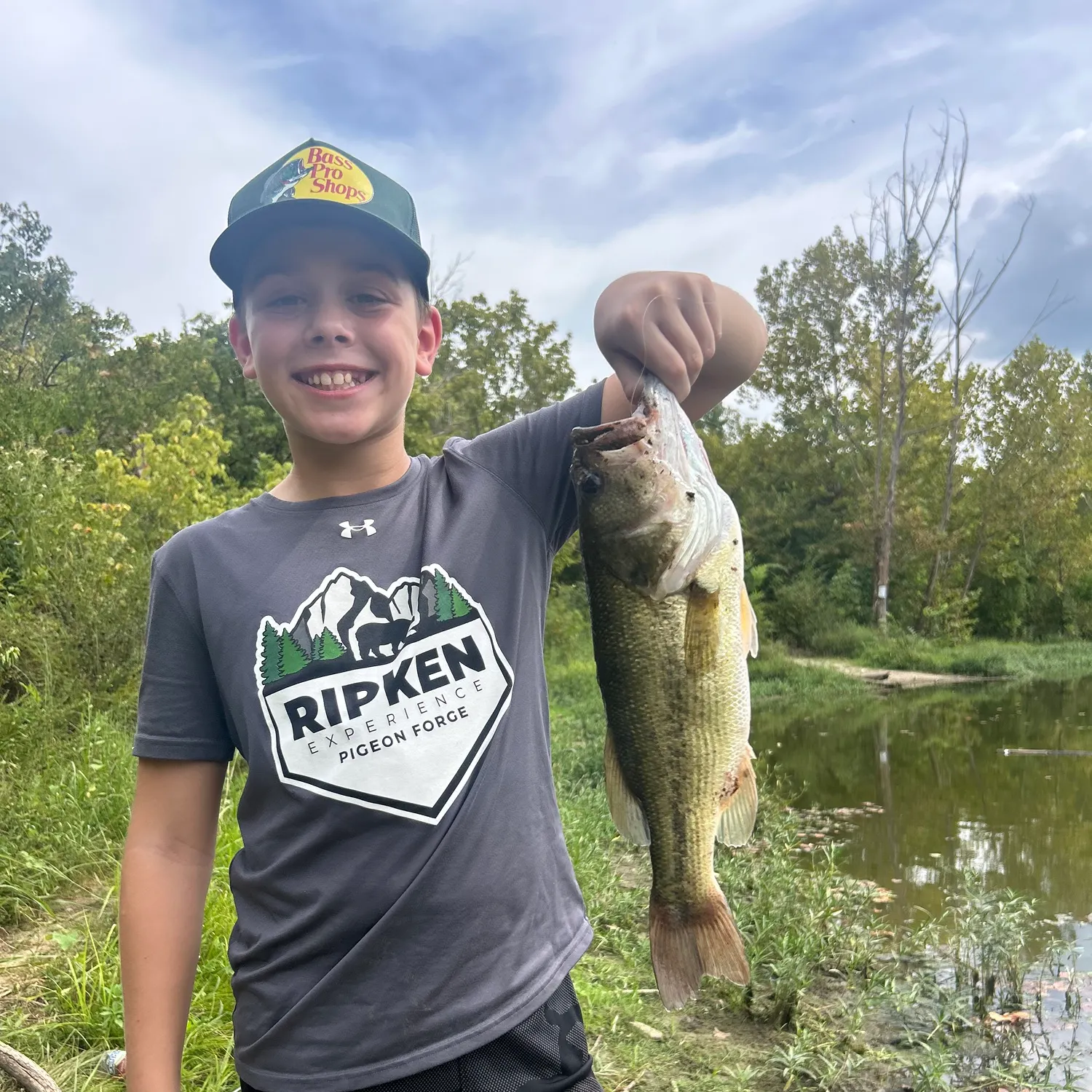 Largemouth bass caught on Fishbrain