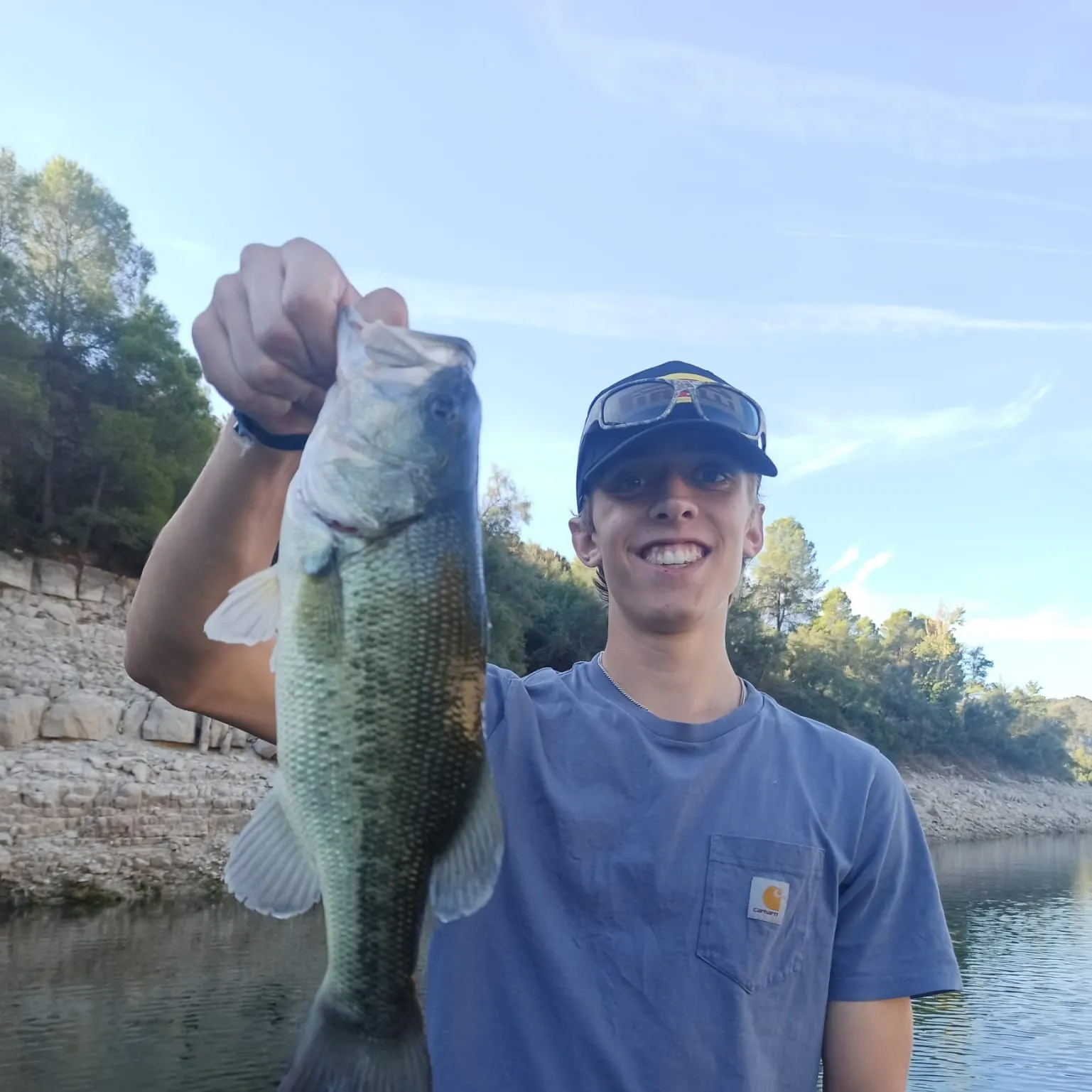 Largemouth bass caught on Fishbrain