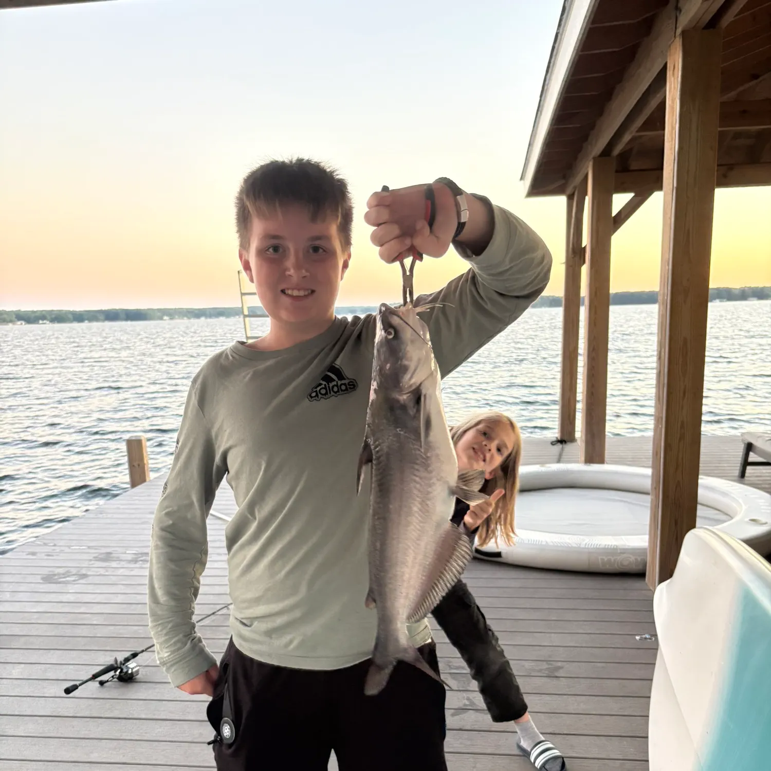 Blue catfish caught on Fishbrain