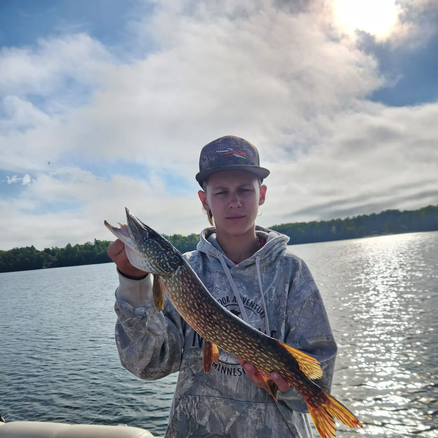 Northern pike caught on Fishbrain