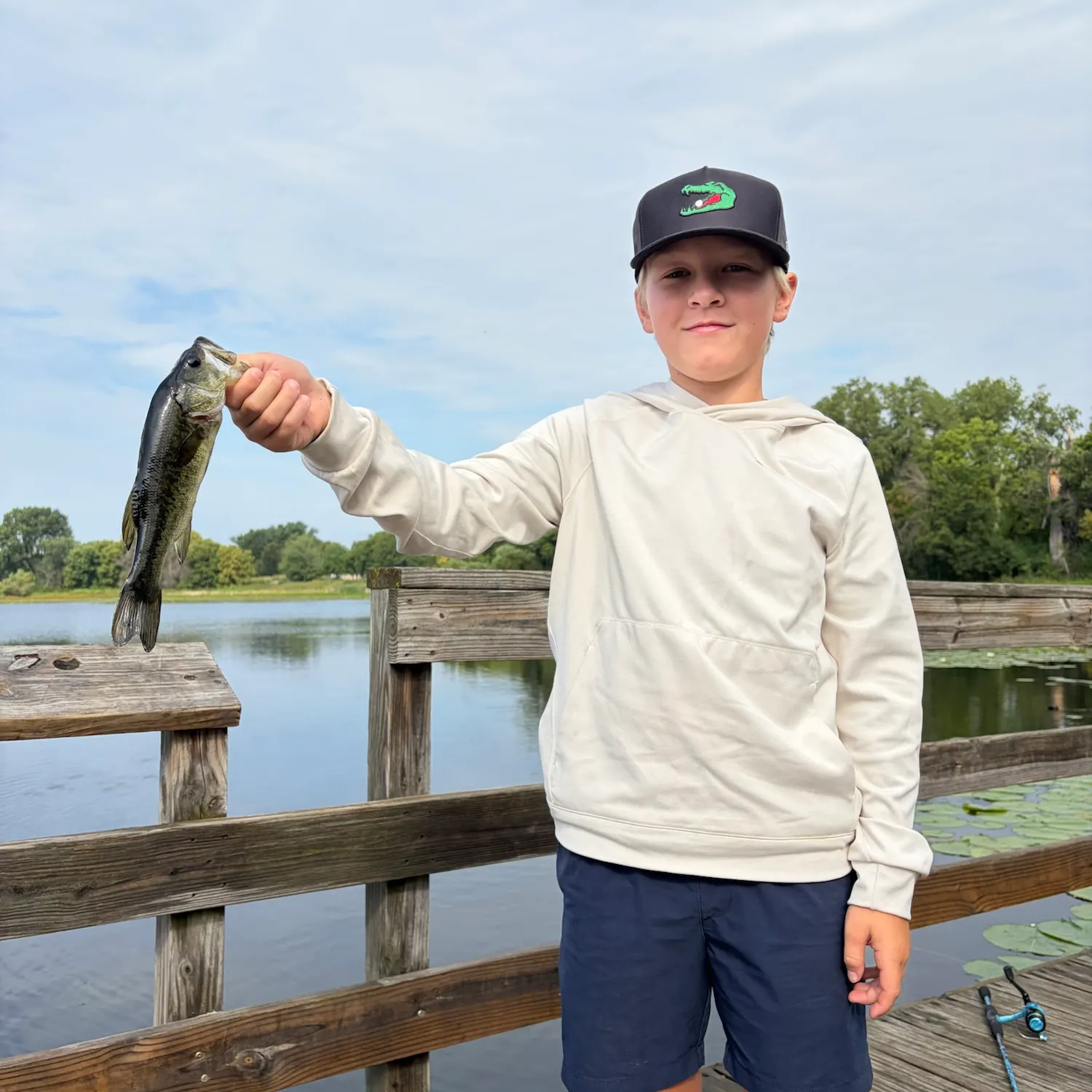 Largemouth bass caught on Fishbrain
