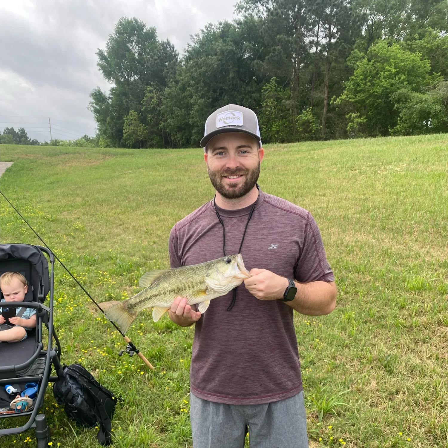 Largemouth bass caught on Fishbrain