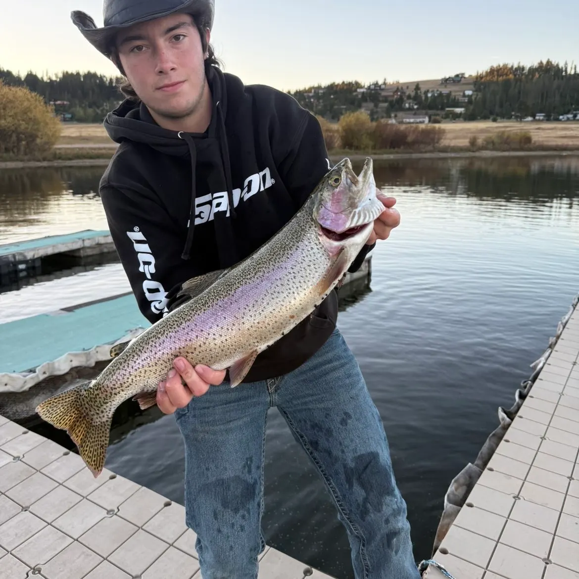Rainbow trout caught on Fishbrain