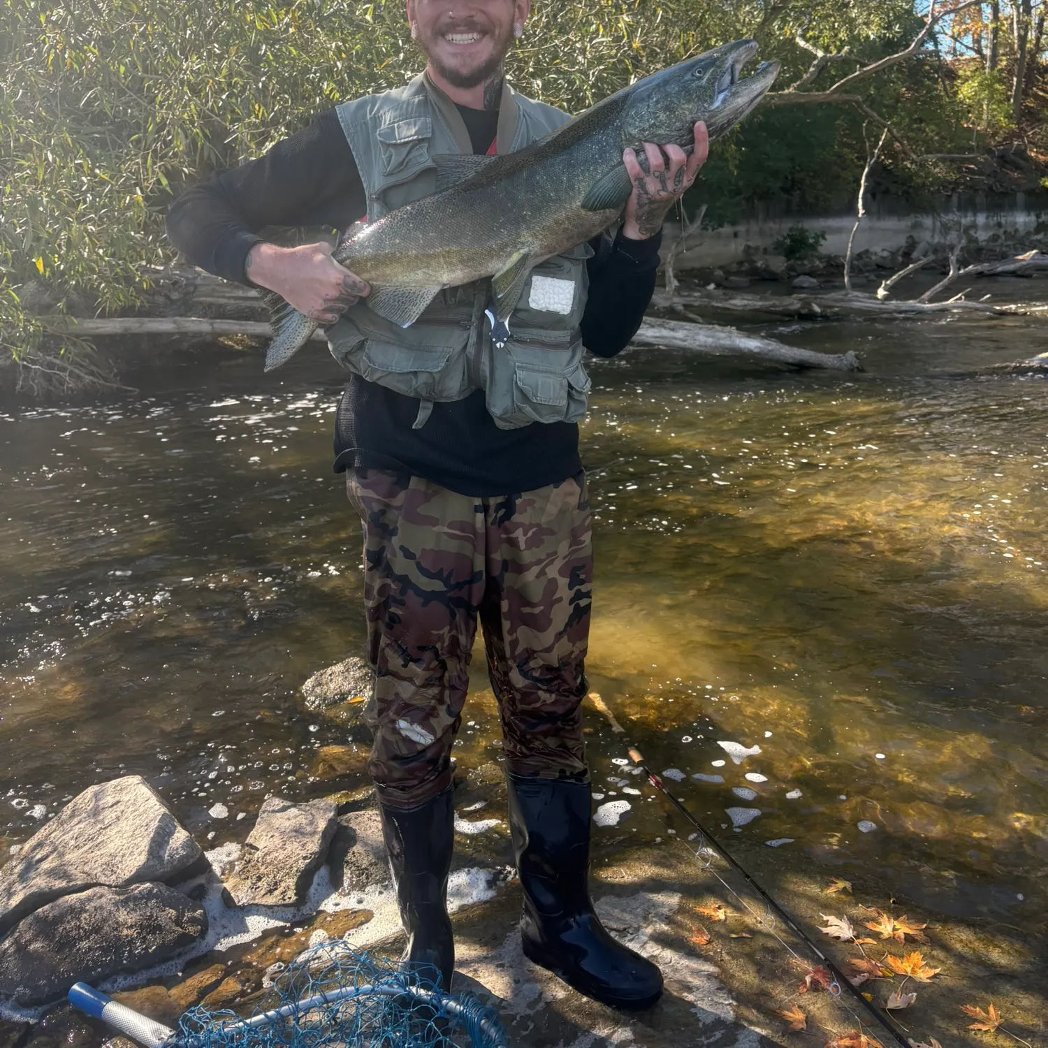 Chinook salmon caught on Fishbrain