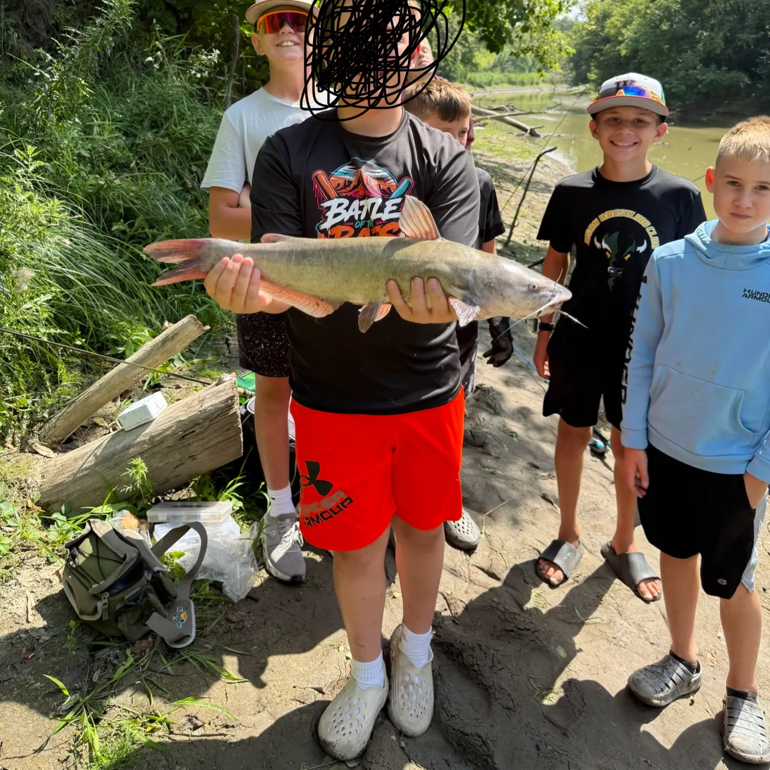 Channel catfish caught on Fishbrain
