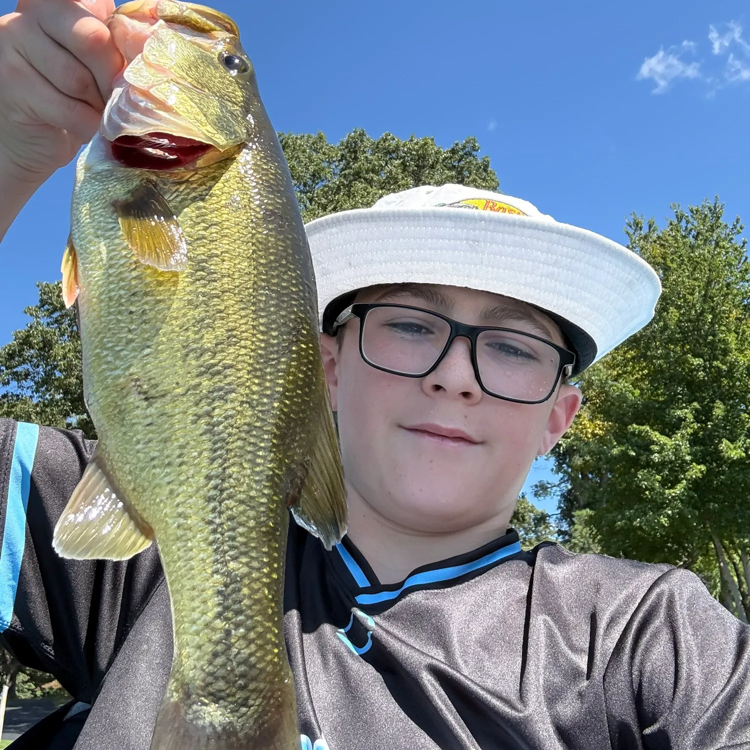 Largemouth bass caught on Fishbrain
