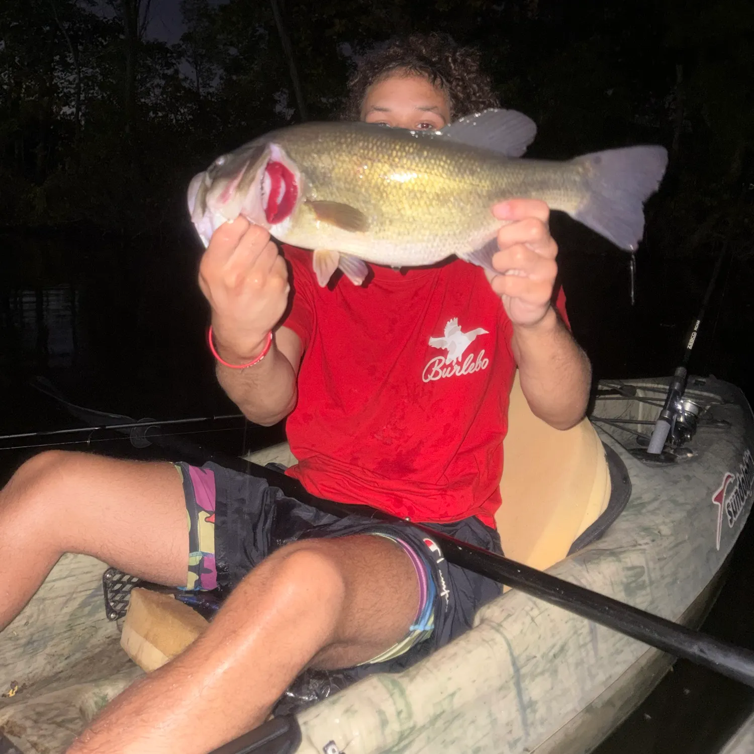 Largemouth bass caught on Fishbrain